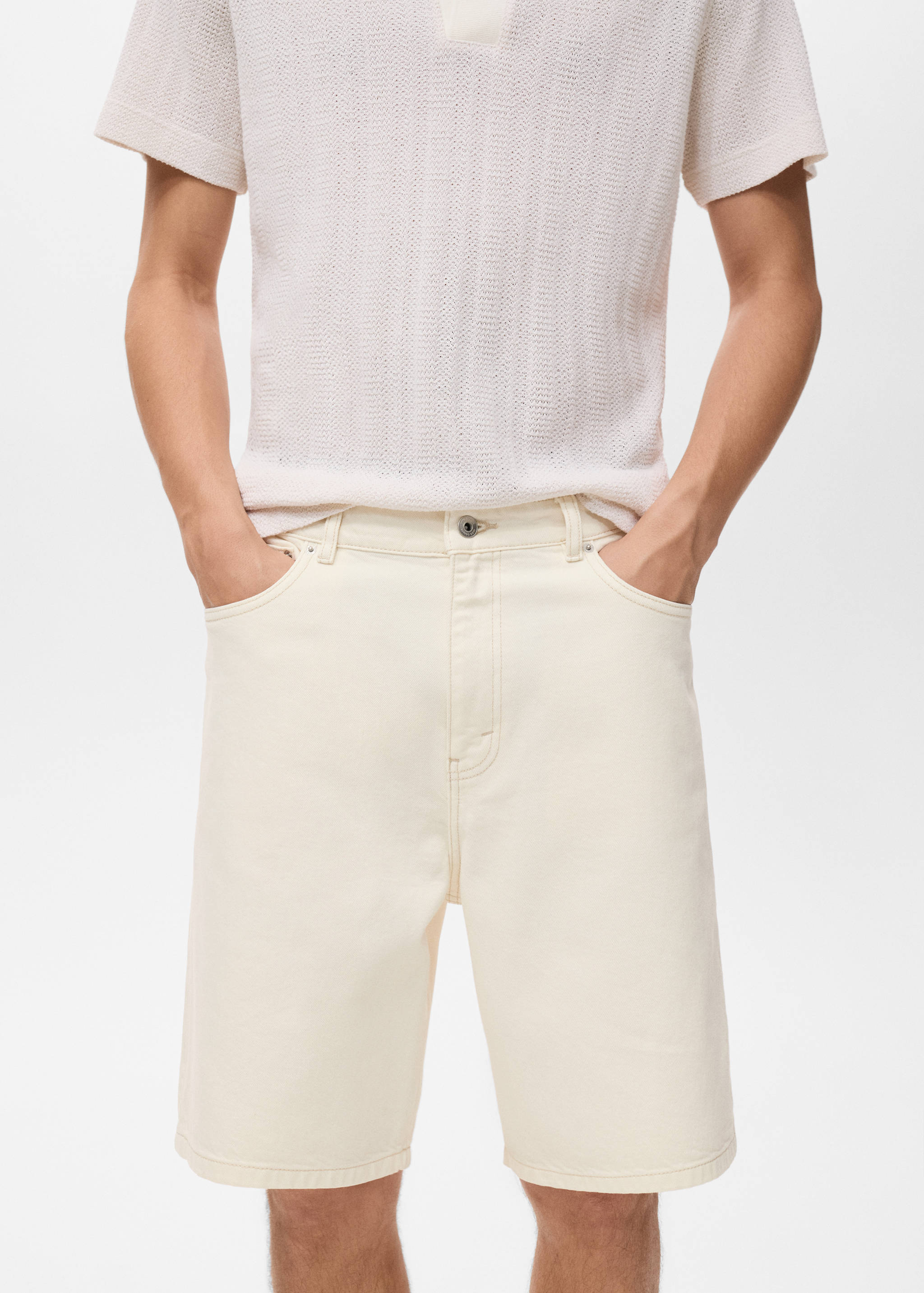 Bermuda en jean relaxed-fit - Détail de l'article 1