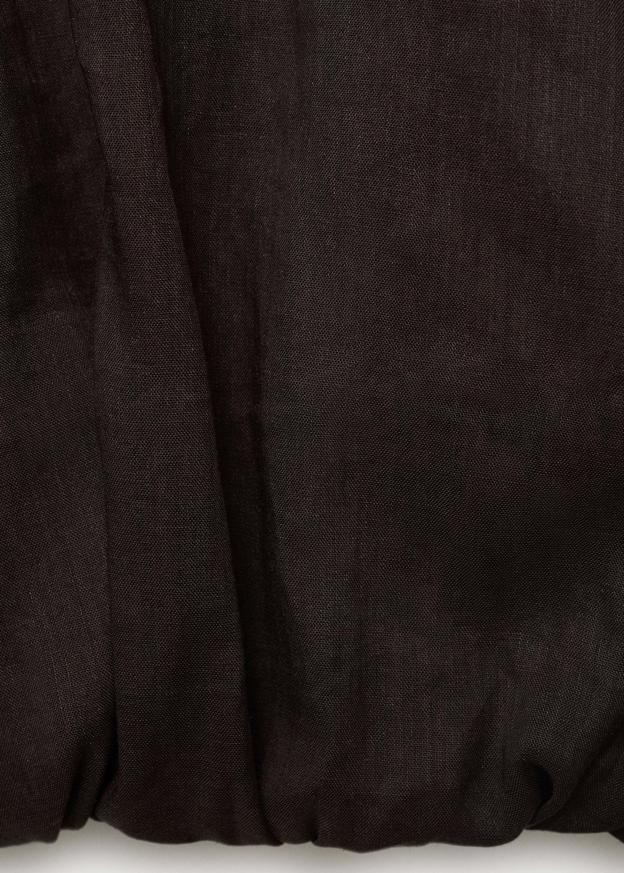 Ramie cropped balloon blouse - Details of the article 0