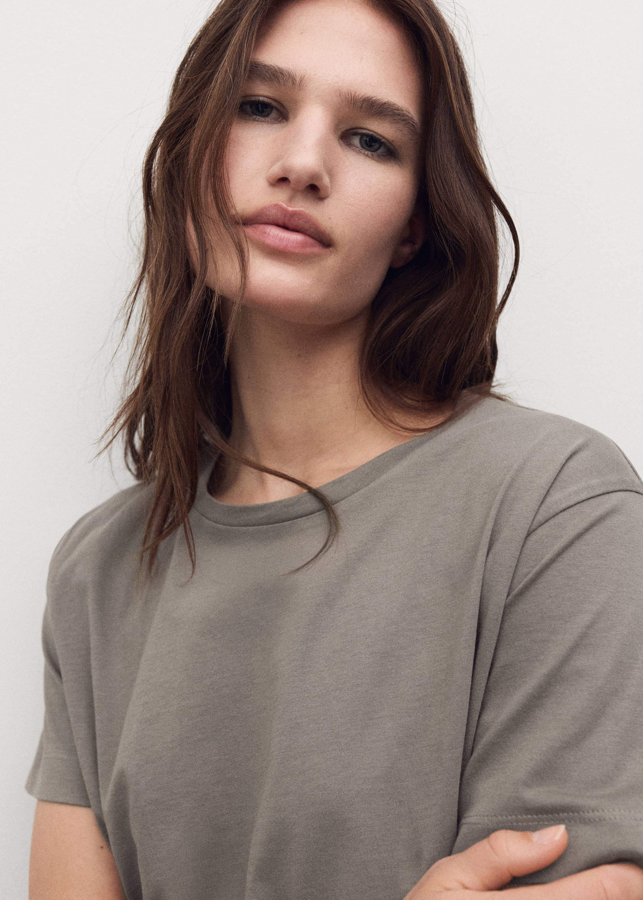 Cotton two-piece short-sleeved pyjamas - Details of the article 1