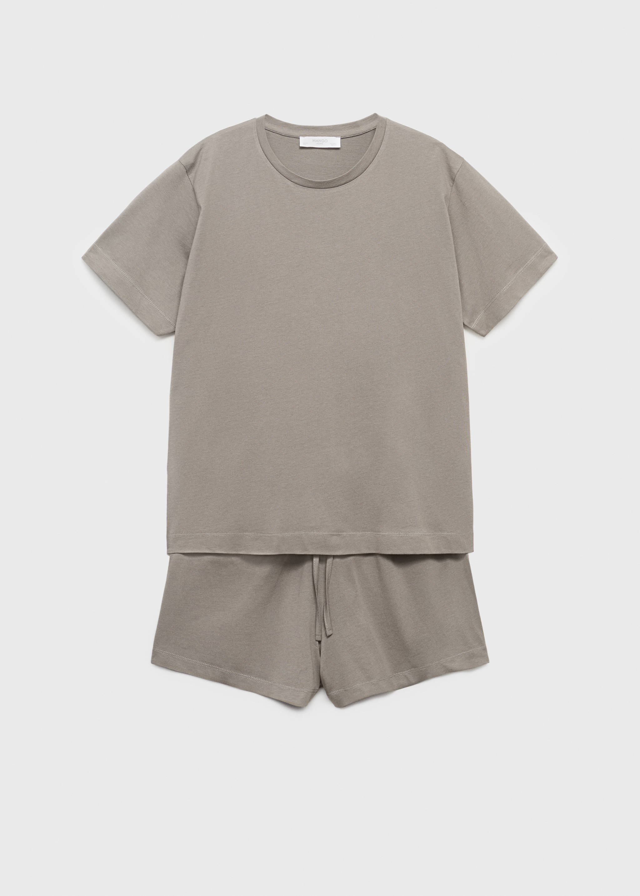 Cotton two-piece short-sleeved pyjamas - Article without model