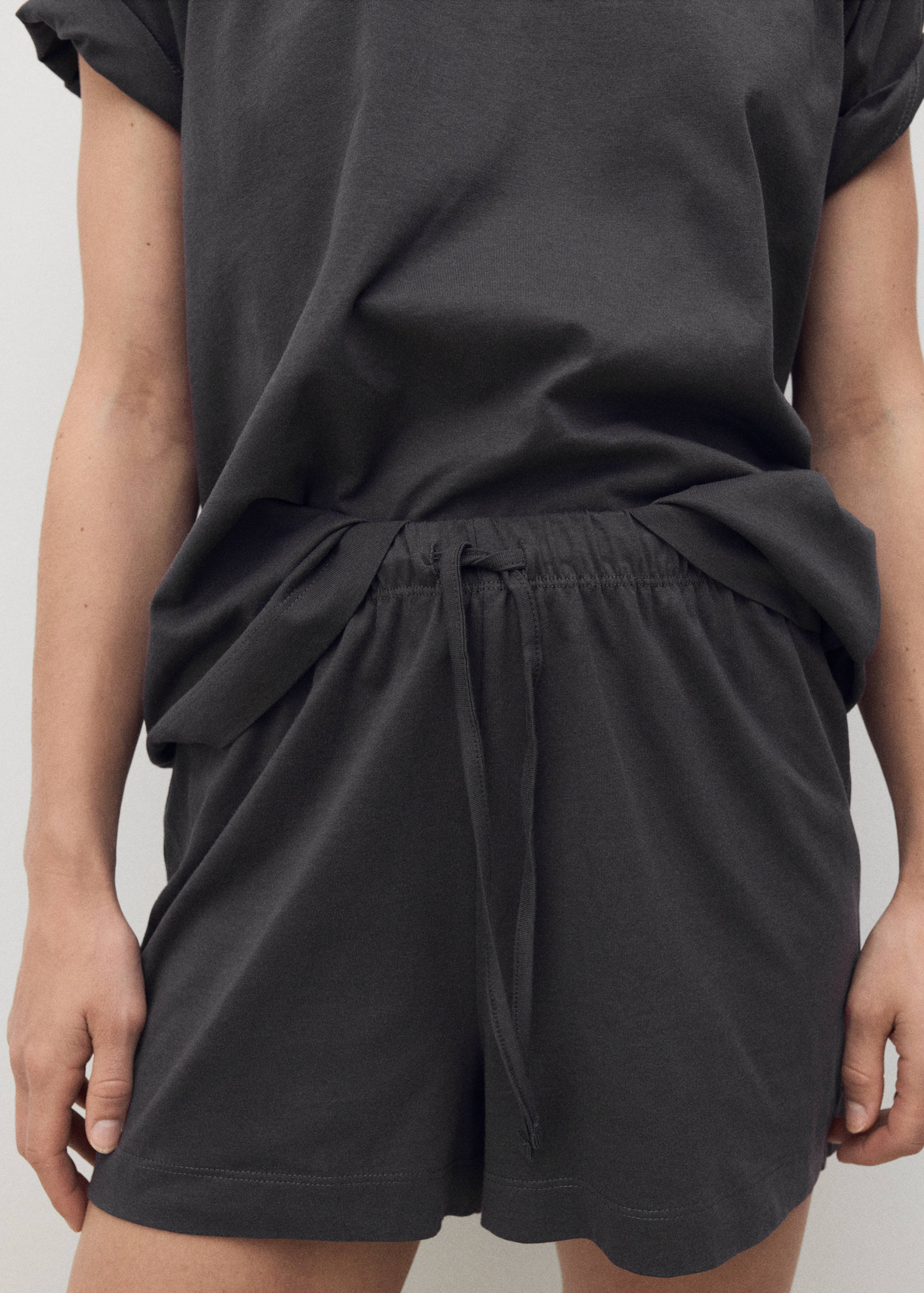 Cotton two-piece short-sleeved pyjamas - Details of the article 6