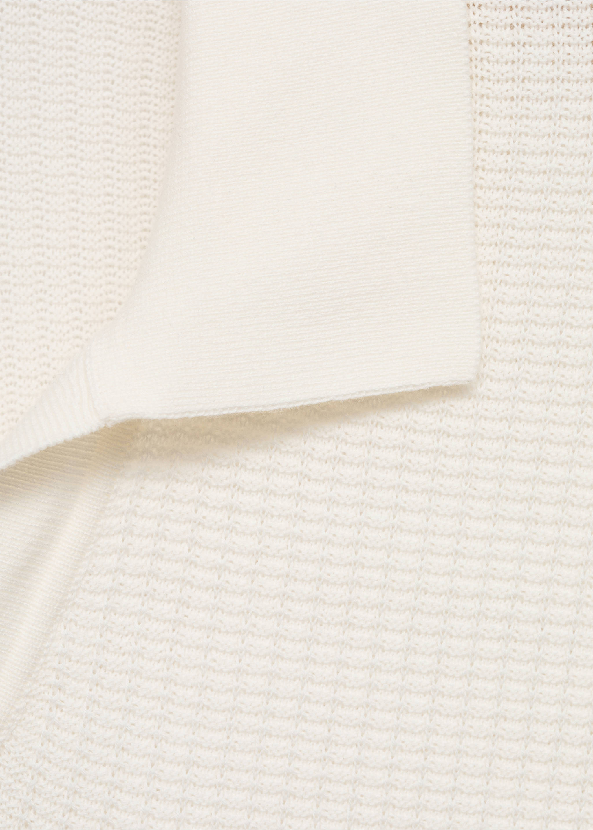 Polo maille coton structuré - Détail de l'article 8, Blanc cassé. Ref: 17012906-00.