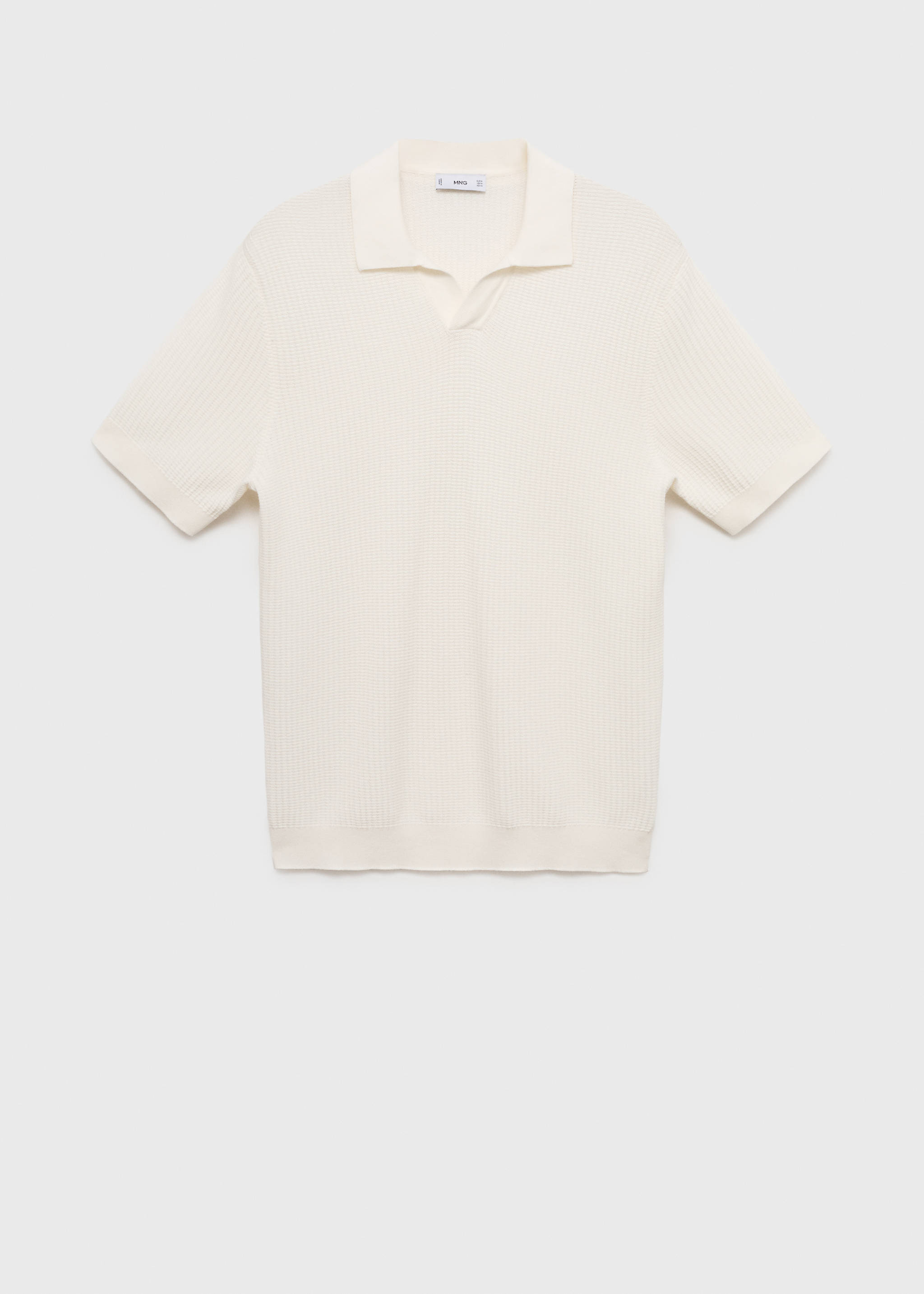 Polo maille coton structuré - Article sans modèle