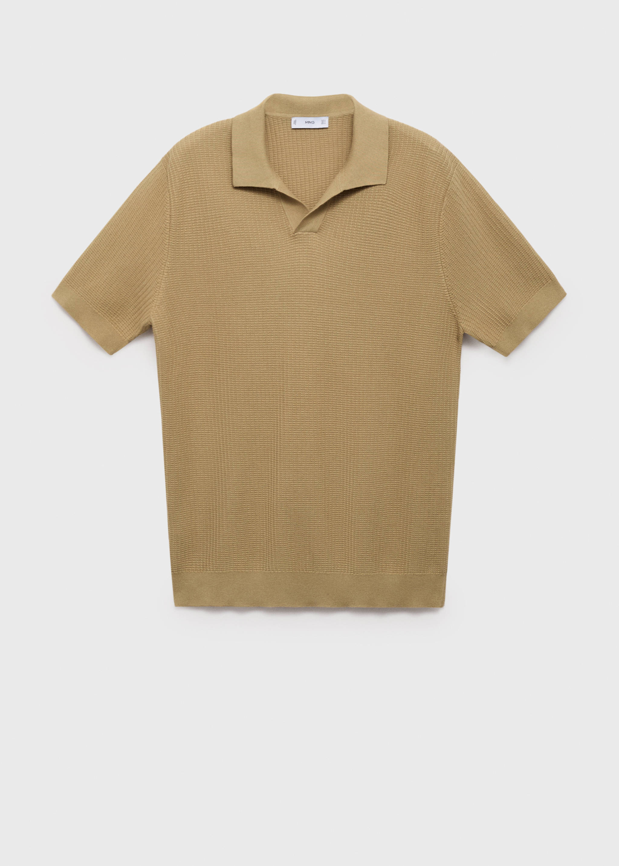 Polo maille coton structuré - Article sans modèle