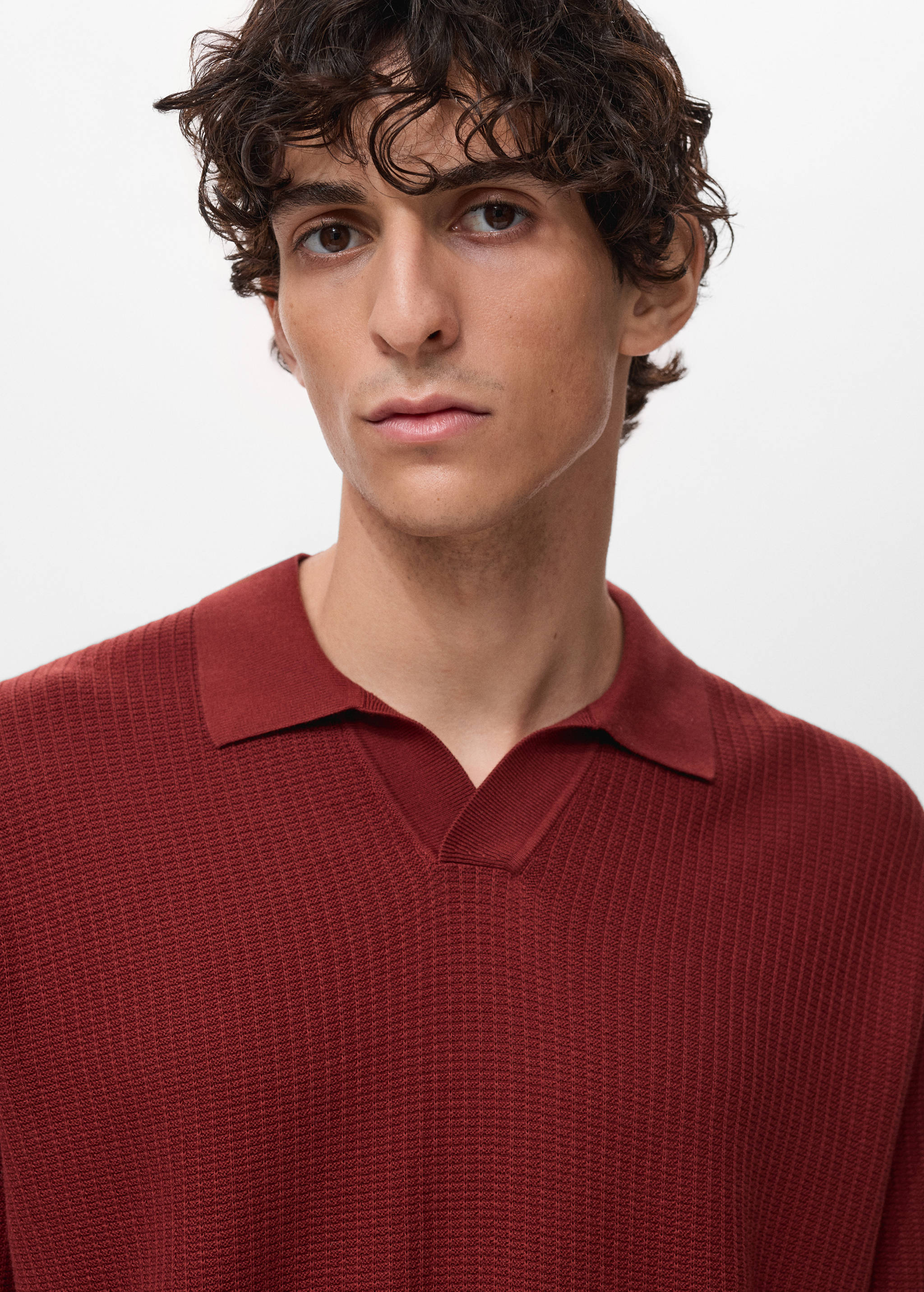 Polo maille coton structuré - Détail de l'article 1