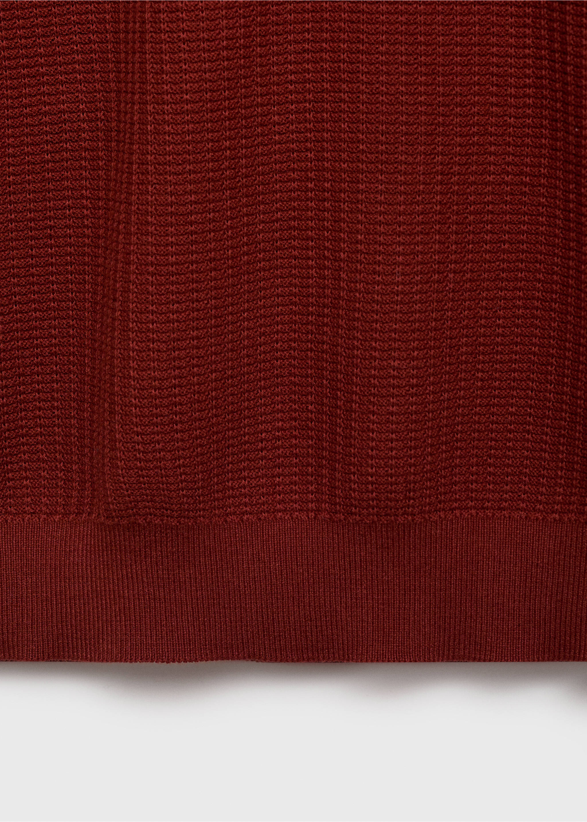 Polo maille coton structuré - Détail de l'article 0, Cerise. Ref: 17012906-00.
