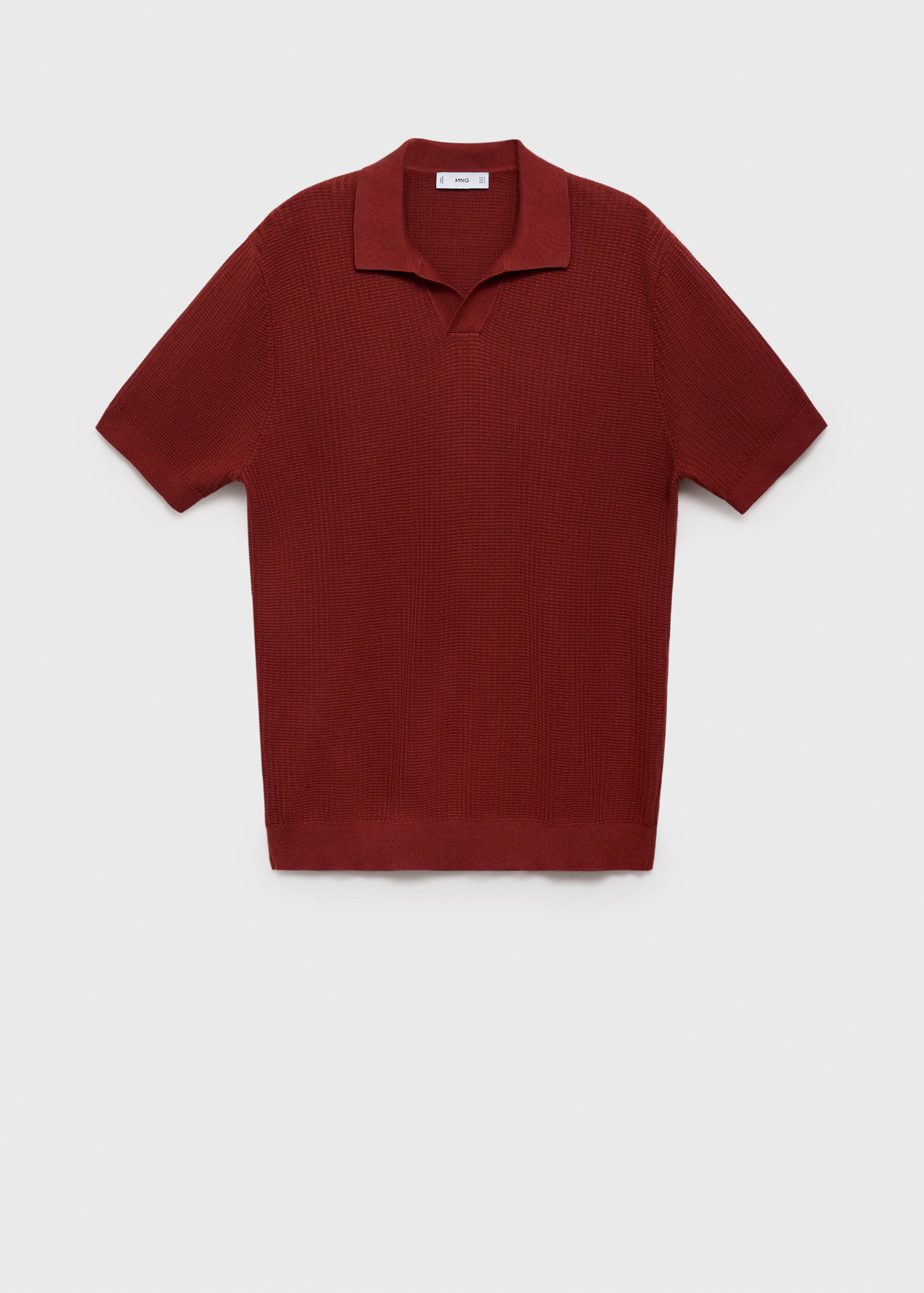 Polo maille coton structuré - Article sans modèle