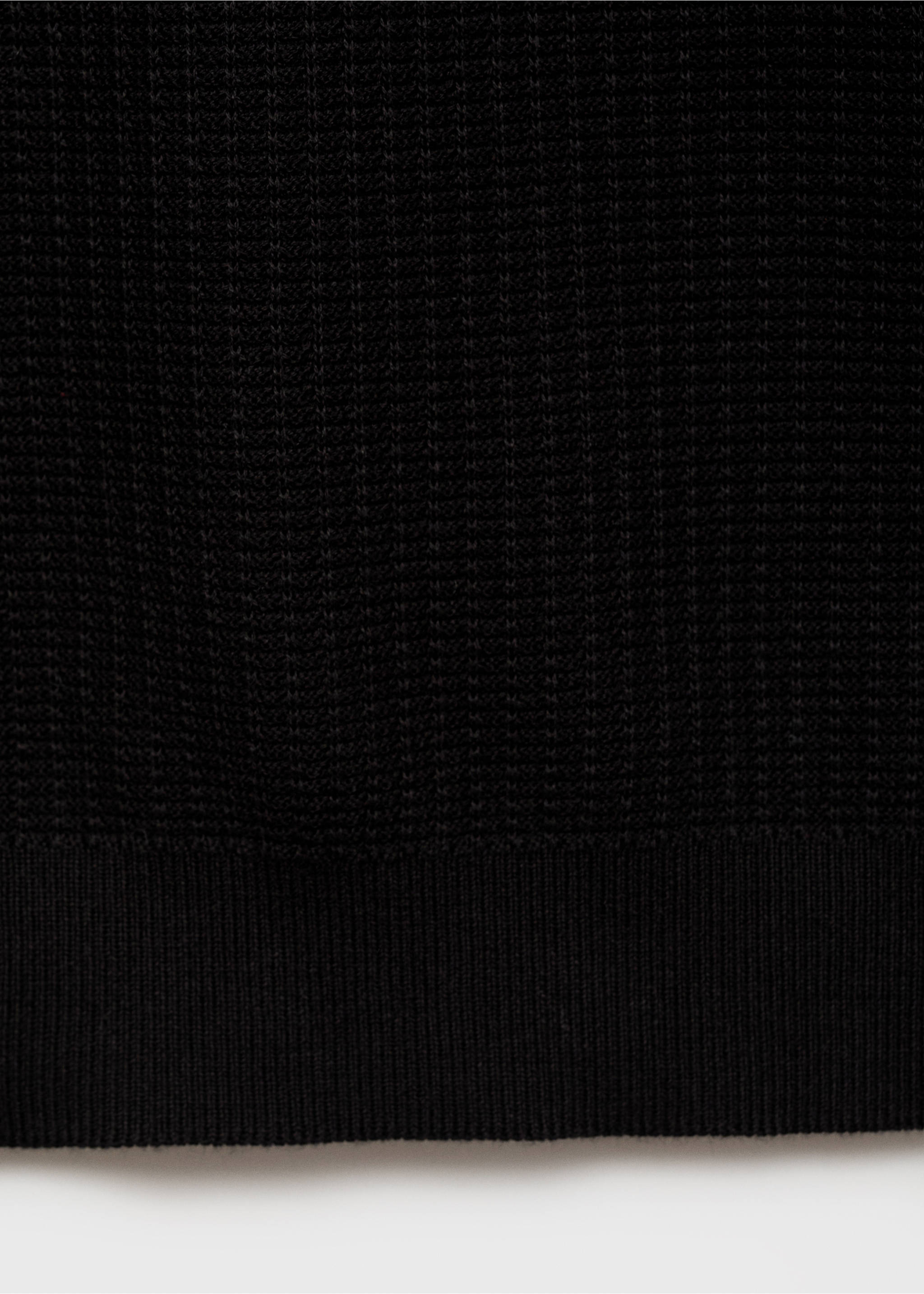 Polo maille coton structuré - Détail de l'article 0, Noir. Ref: 17012906-00.