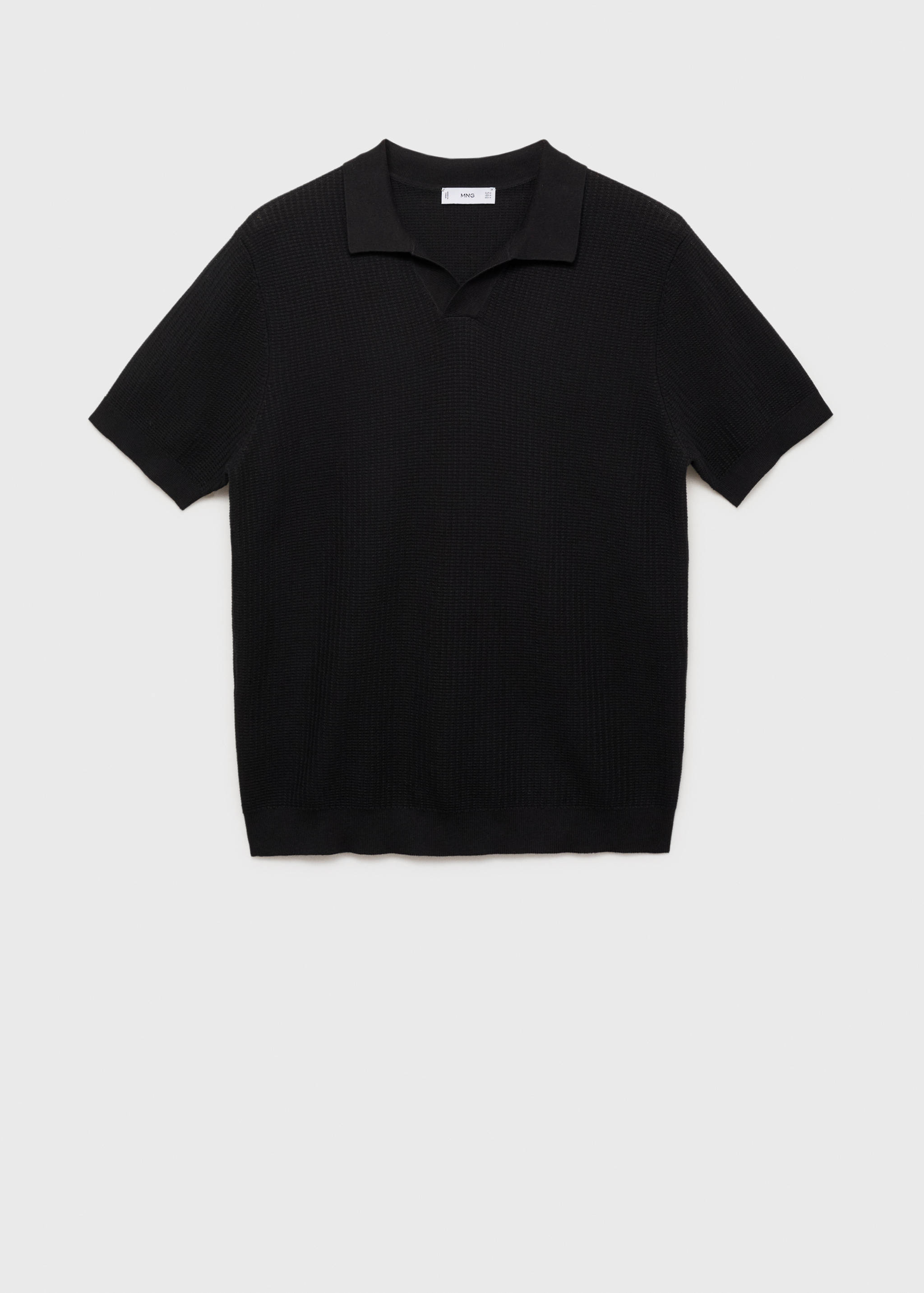 Polo maille coton structuré - Article sans modèle