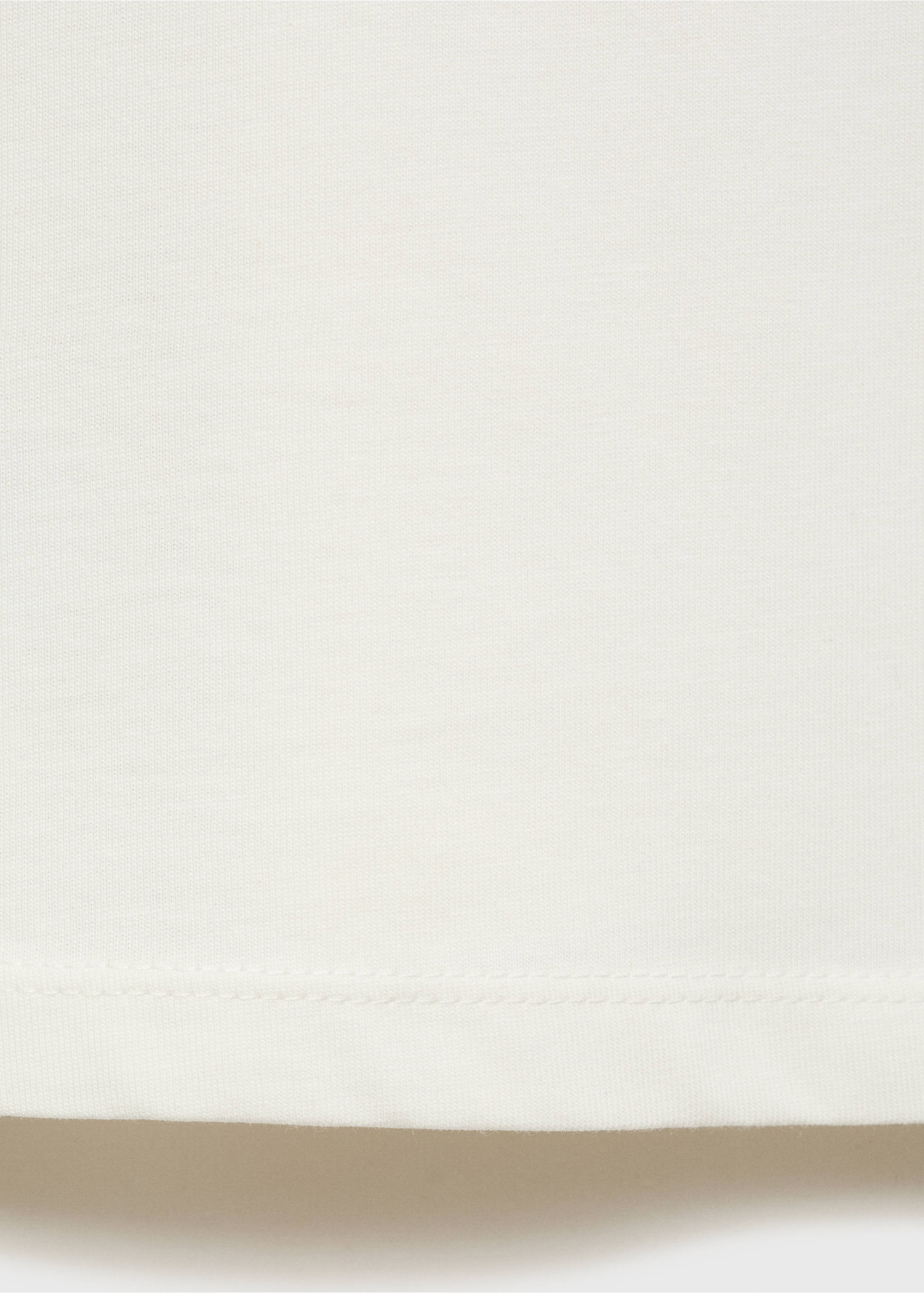 Printed cotton-blend t-shirt - Details of the article 0, Orange. Ref: 17012909-00.
