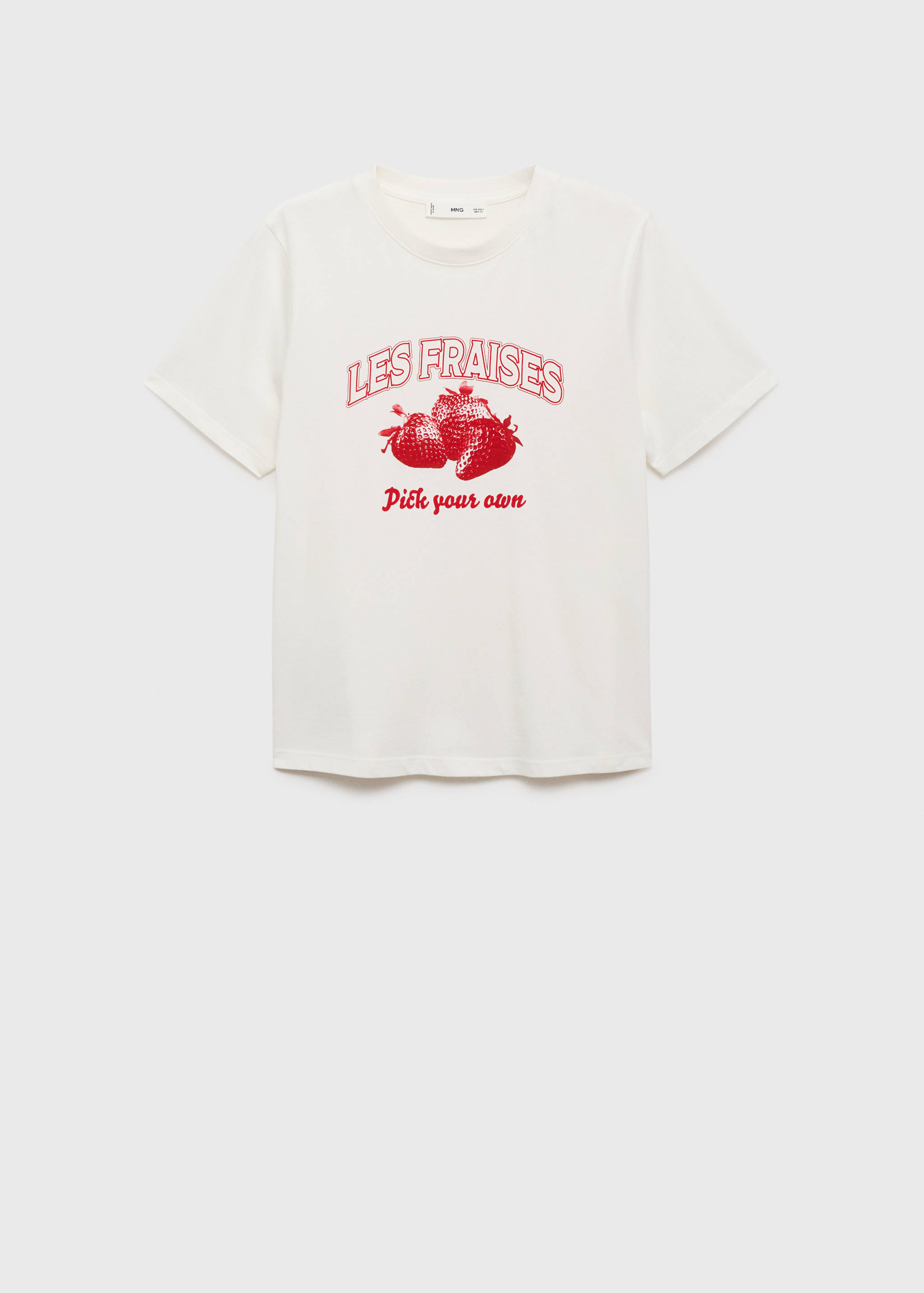Printed cotton-blend t-shirt - Article without model