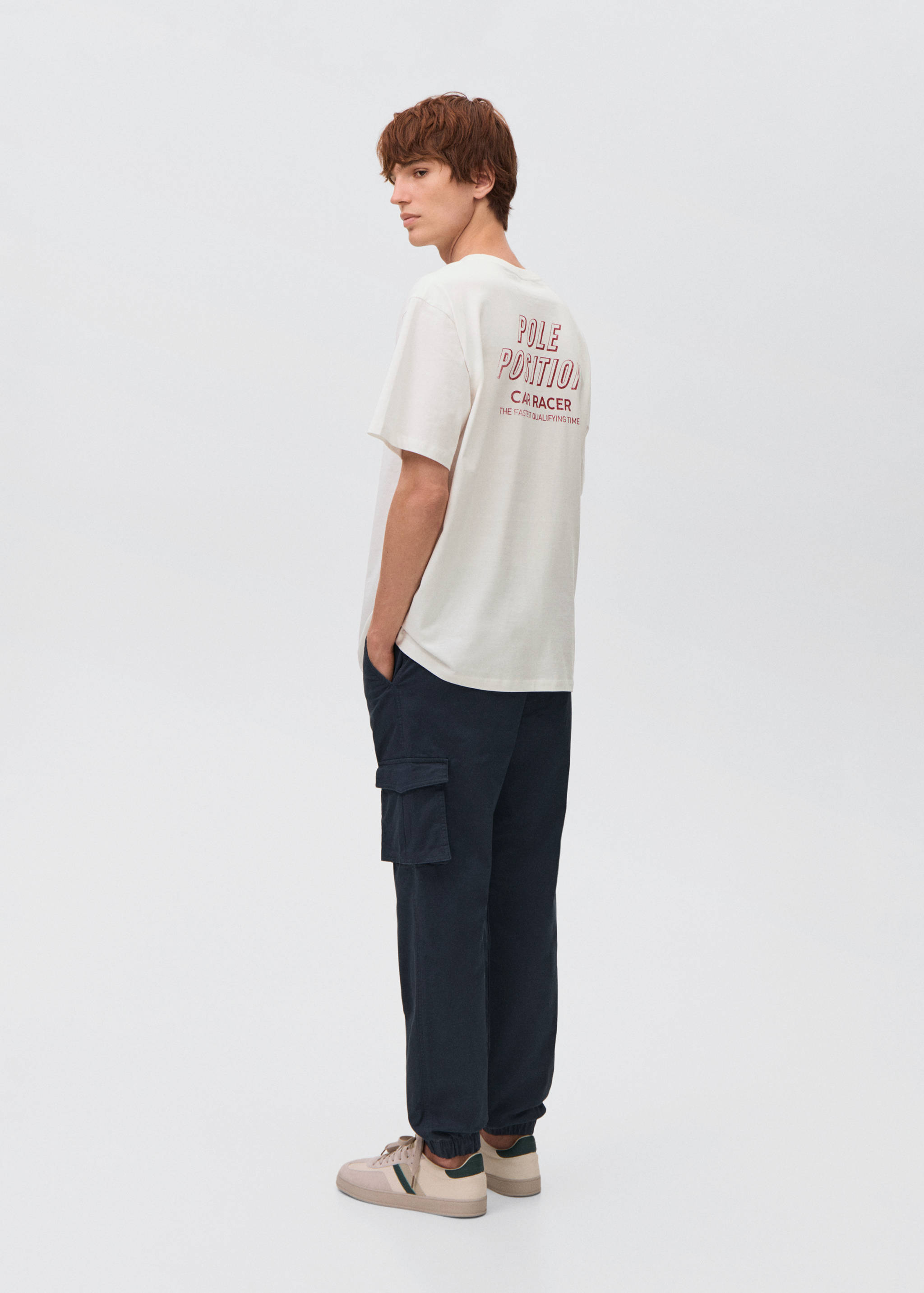 Cargo joggers with drawstring - Reverse of the article