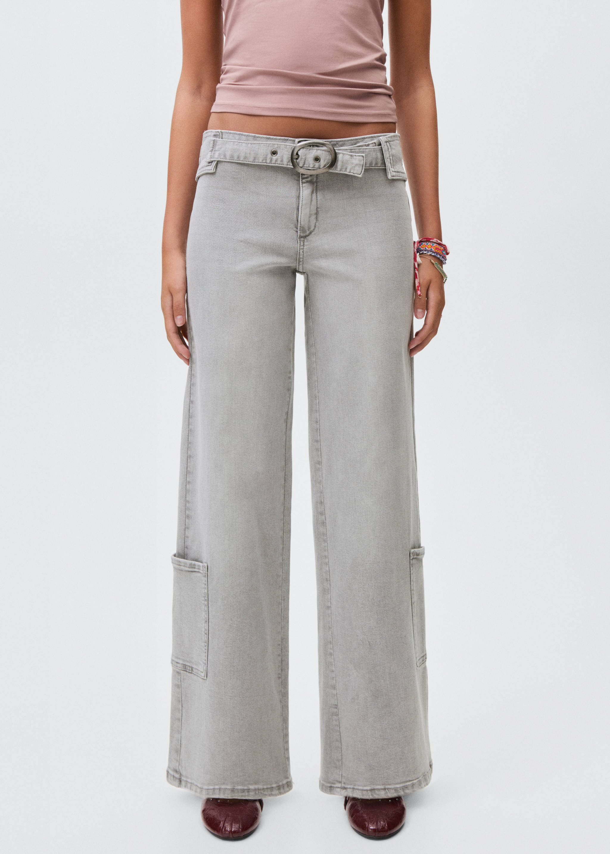 Jean wideleg avec boucle - Plan moyen