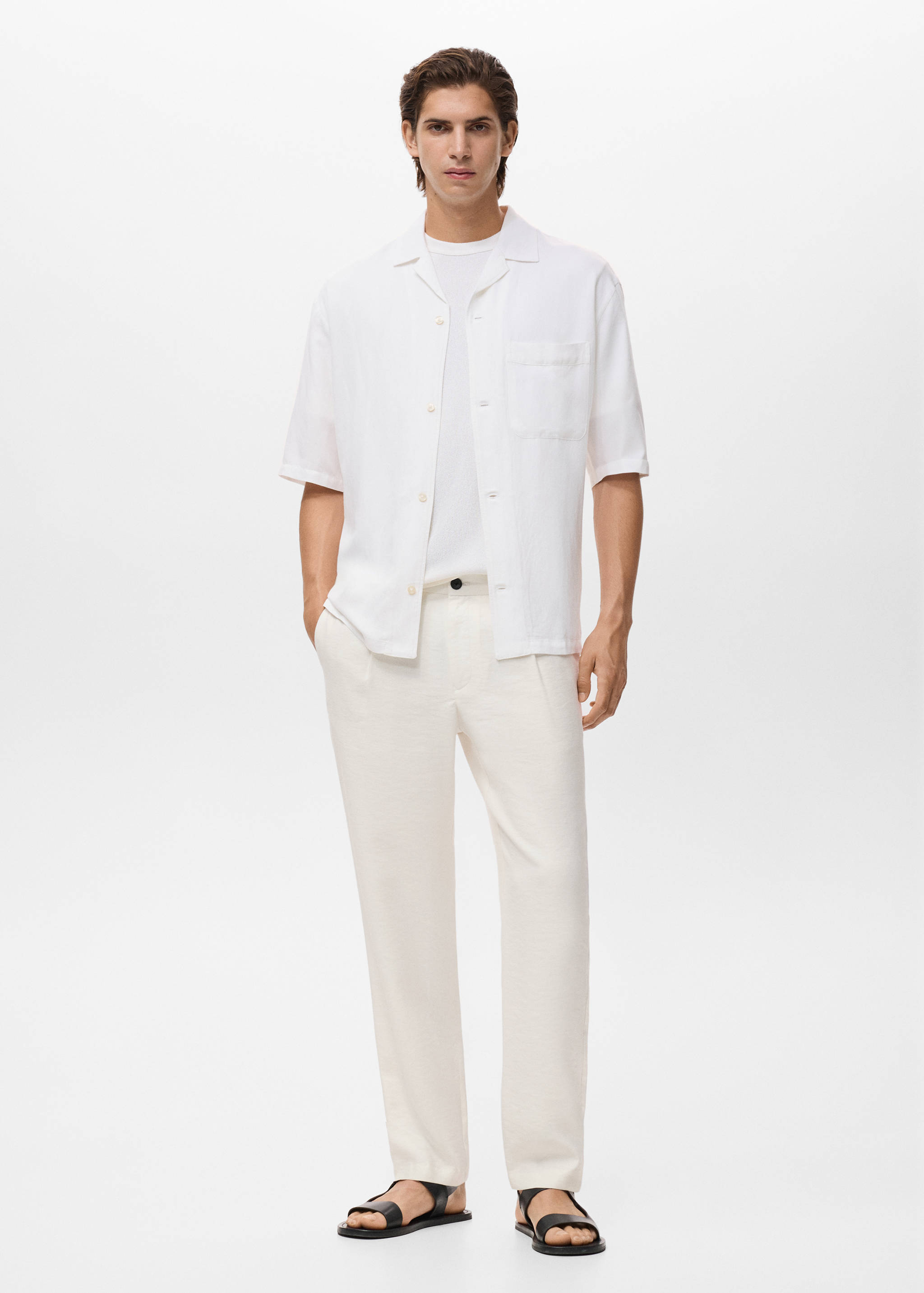 Pantalon droit pinces - Plan général