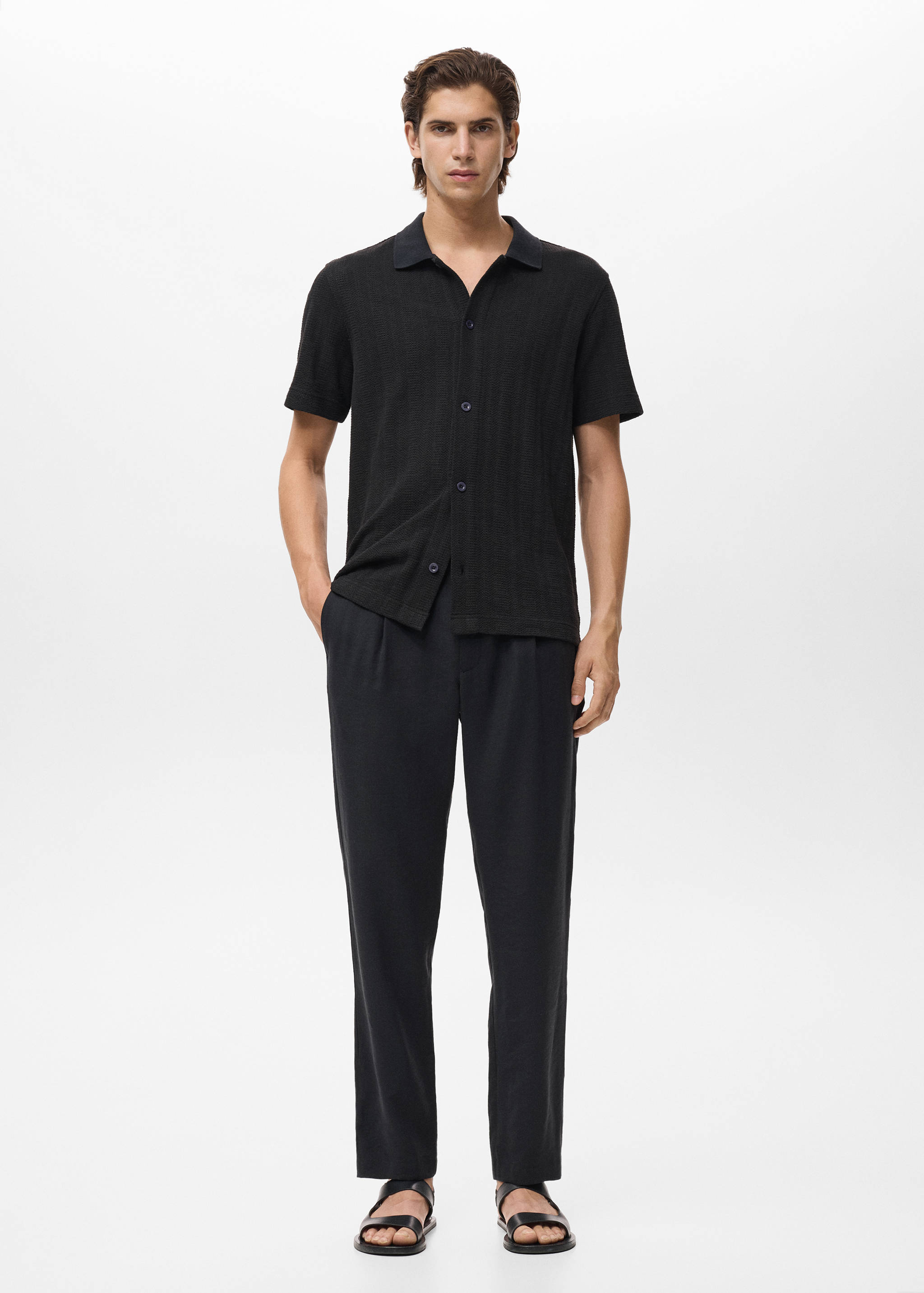 Pantalon droit pinces - Plan général