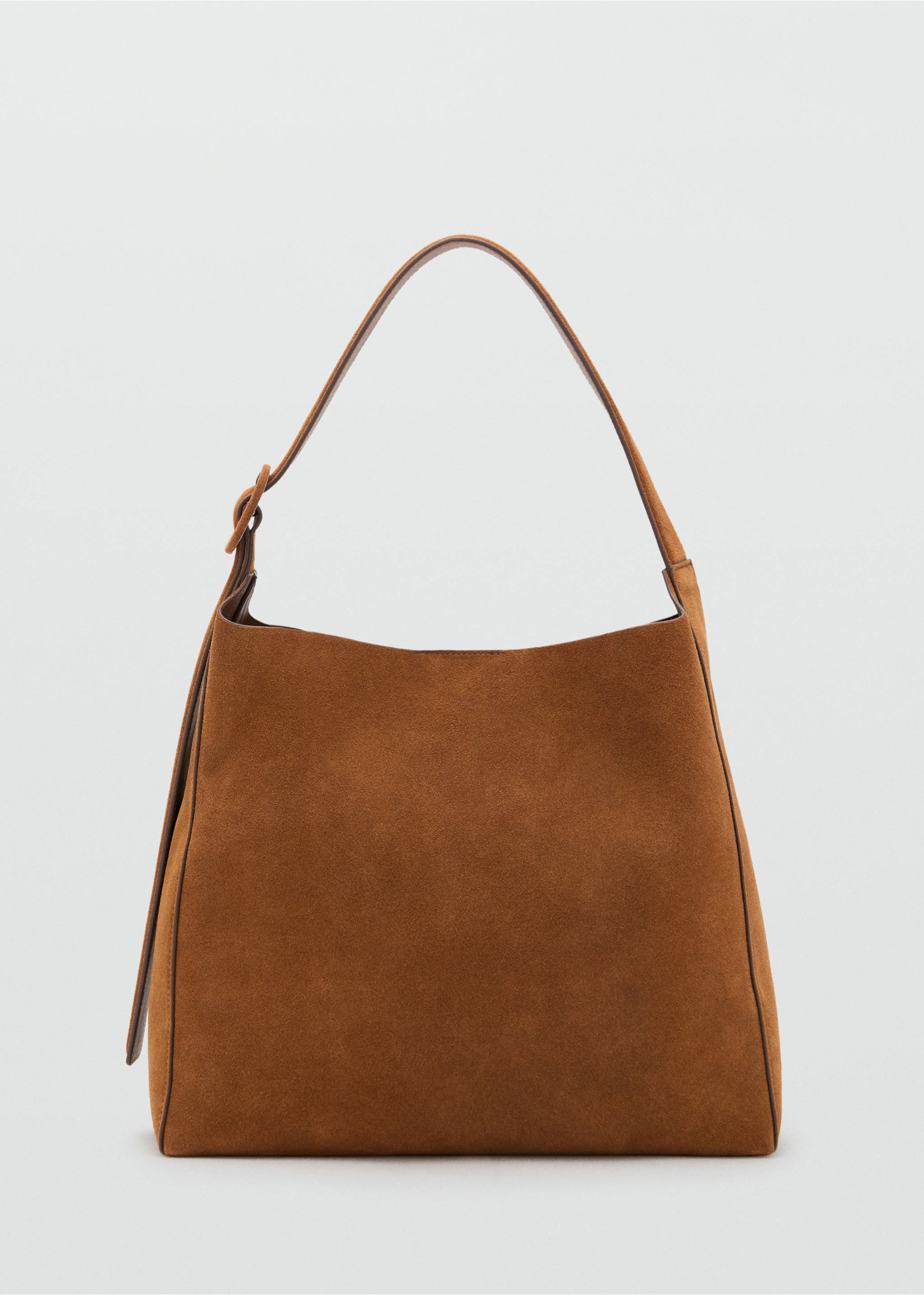 Large suede leather shopper bag - Article without model, Leather. Ref: 17012921-00.