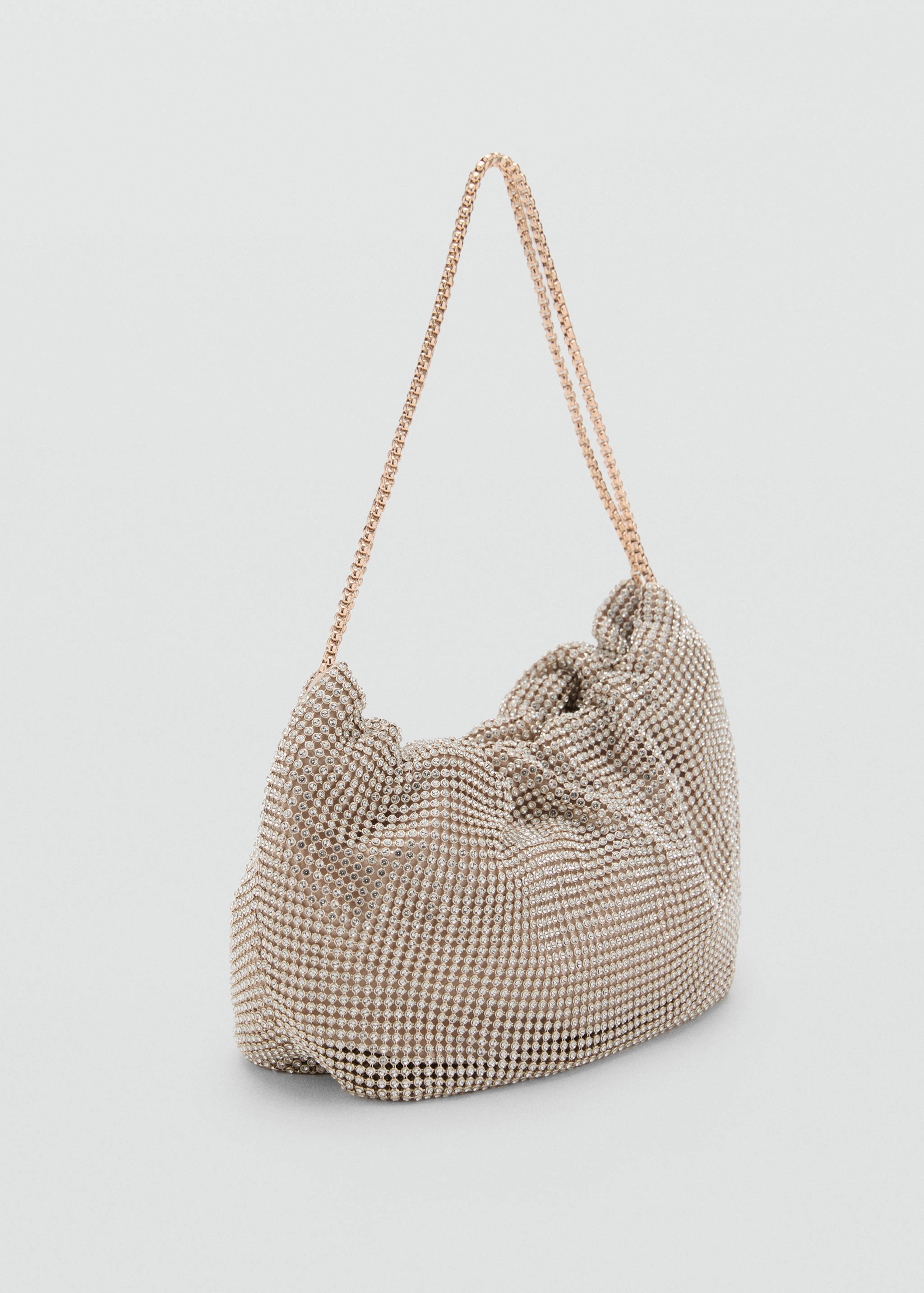 Schultertasche mit Strasssteinen - Mittlere Ansicht
