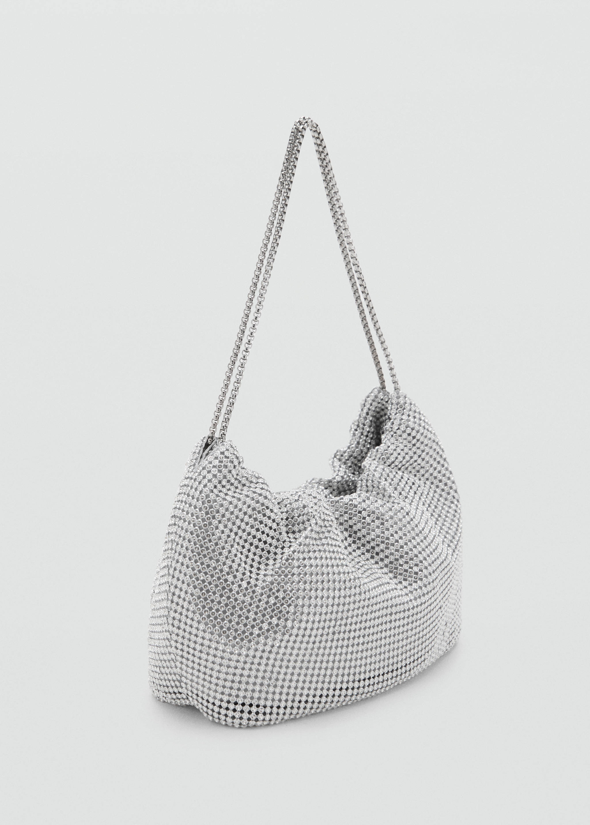 Schultertasche mit Strasssteinen - Mittlere Ansicht
