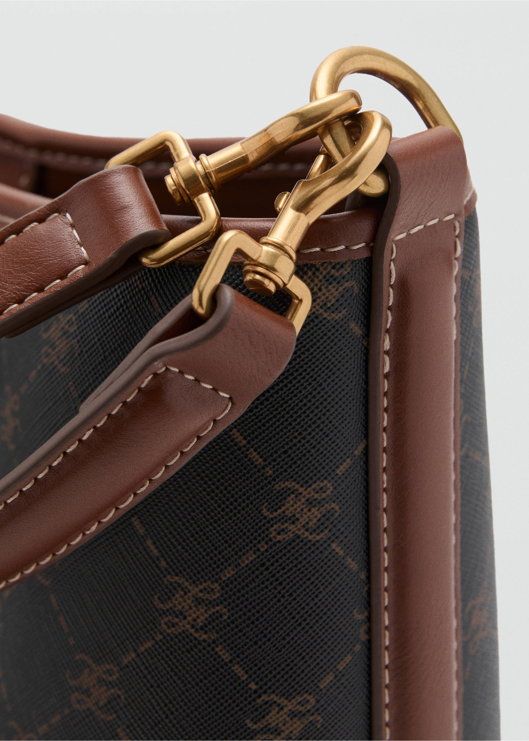 Large bucket bag - Details of the article 2, Brown. Ref: 17012926-00.