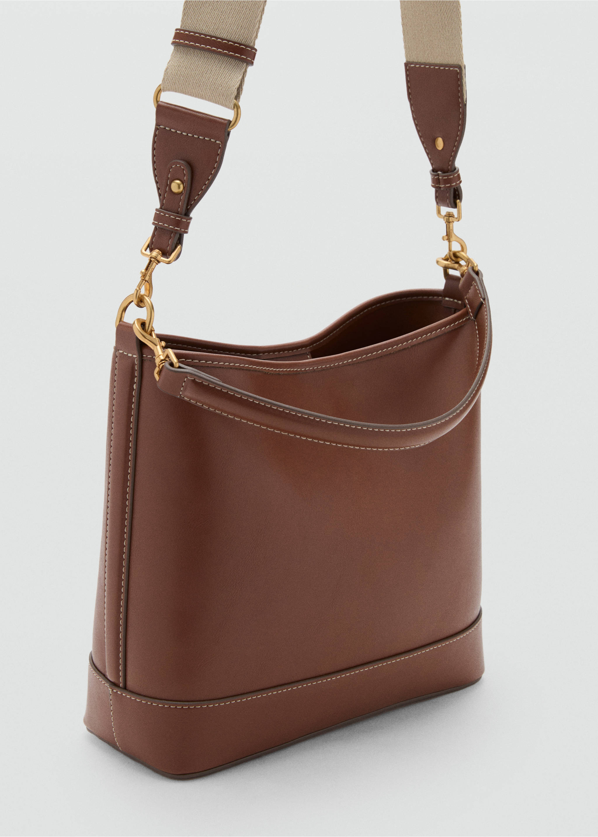 Large bucket bag - Medium plane, Leather. Ref: 17012927-00.