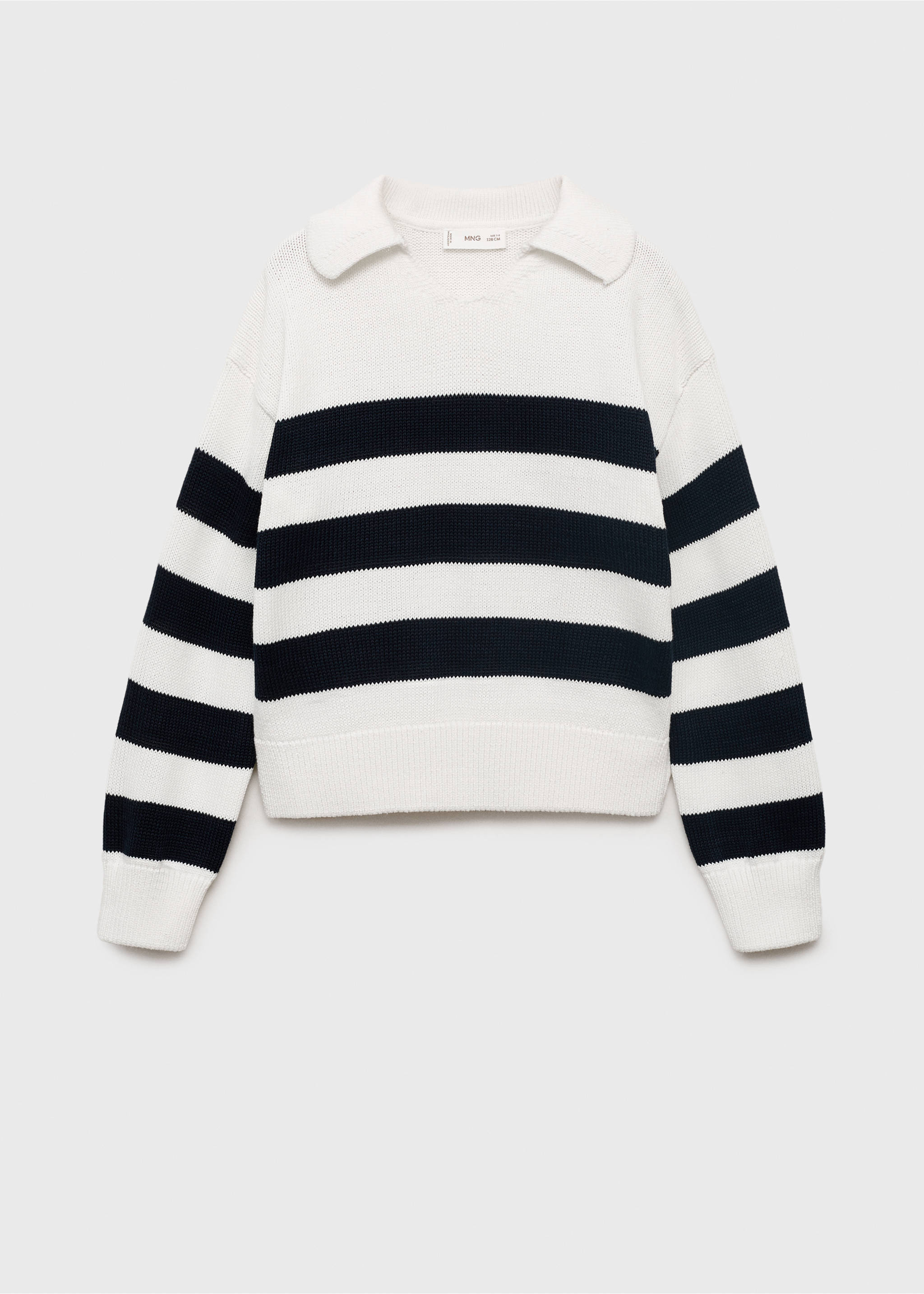 Knitted polo-neck sweater - Article without model, Off White. Ref: 17013282-00.