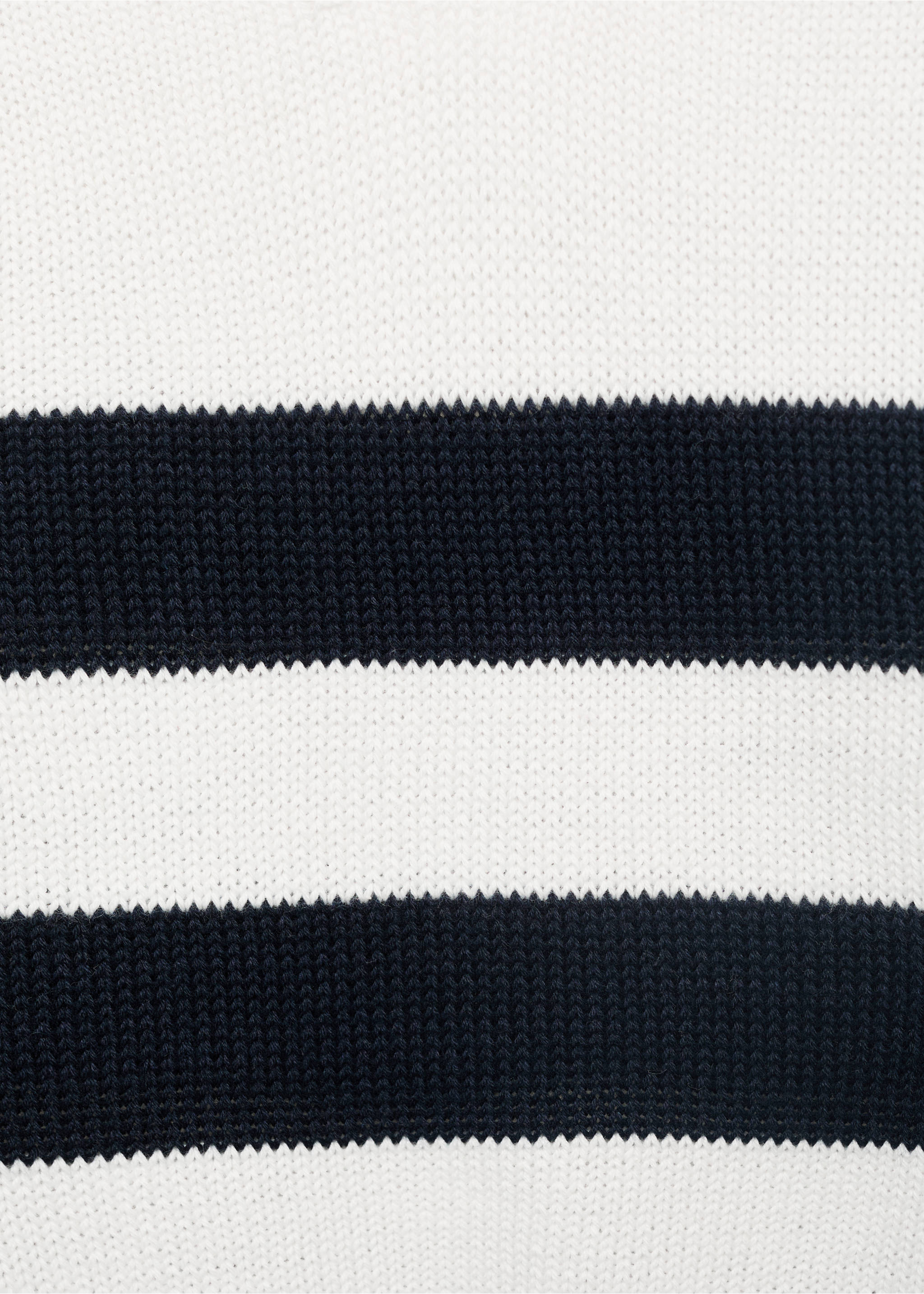Knitted polo-neck sweater - Details of the article 0, Off White. Ref: 17013282-00.