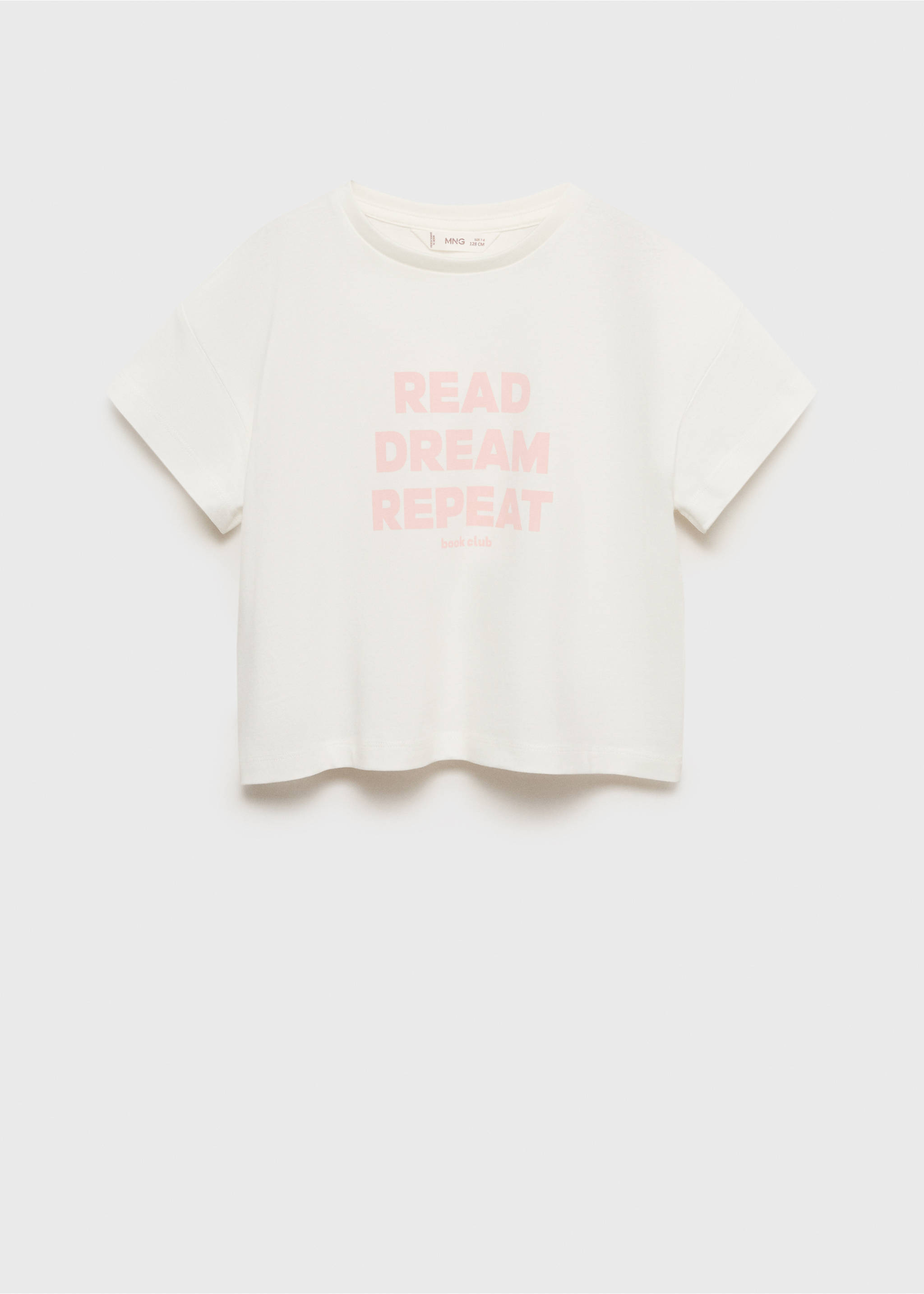 T-shirt imprimé manches courtes - Article sans modèle, Blanc cassé. Ref: 17013285-00.
