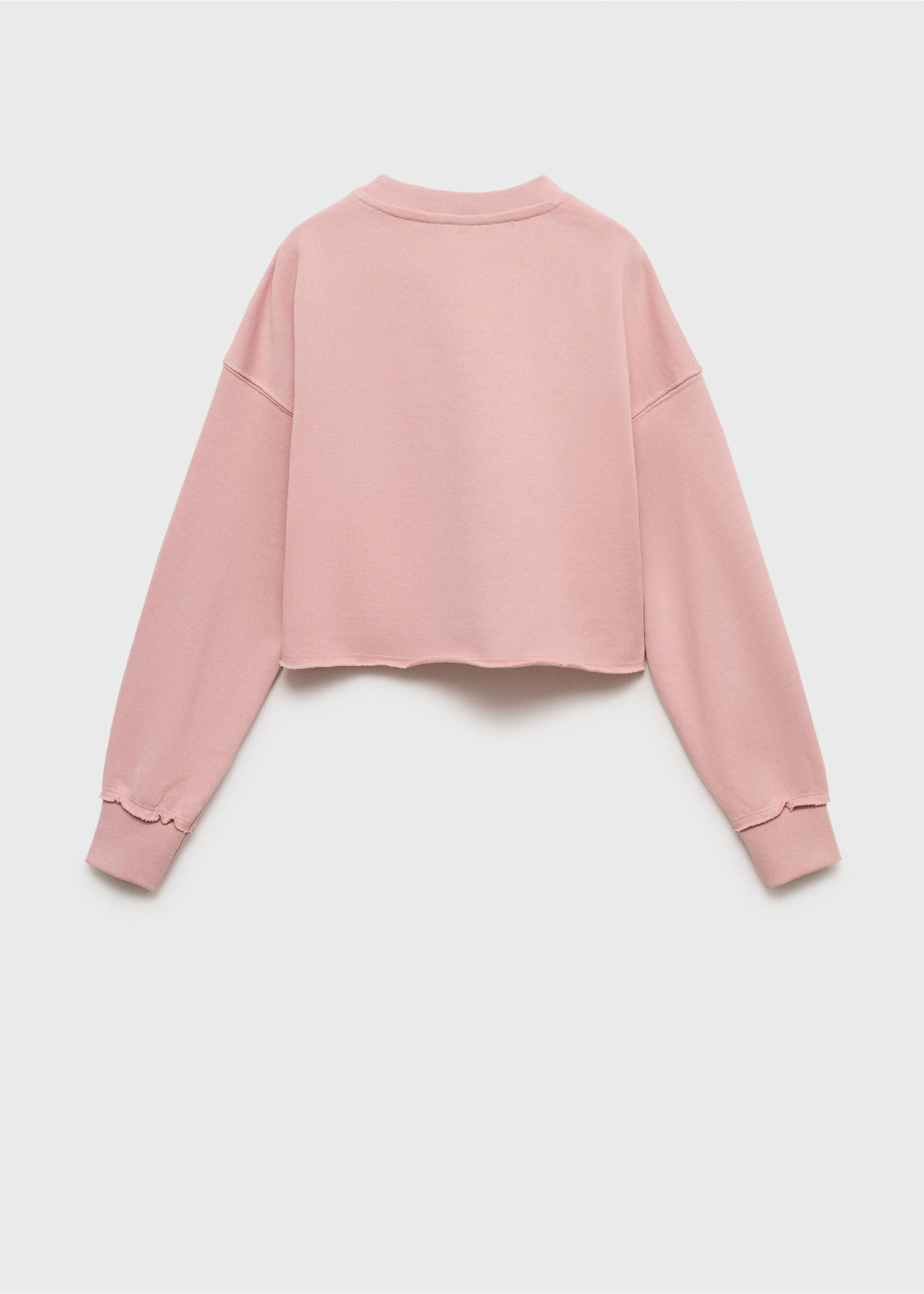 Dessuadora missatge estampat - Revers de l'article, Rosa. Ref: 17013286-00.