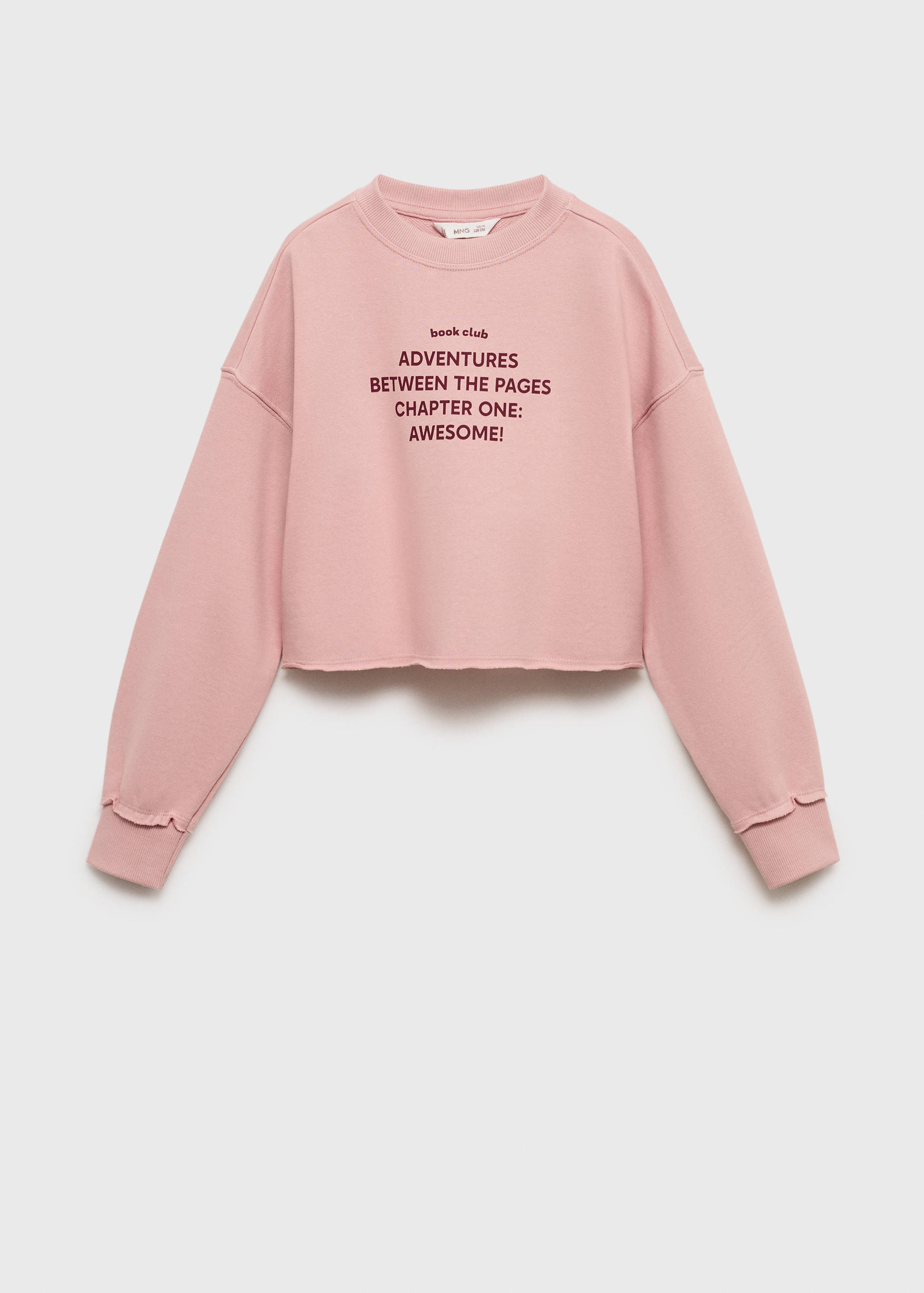 Gemustertes Sweatshirt mit Aufschrift - Artikel ohne Model