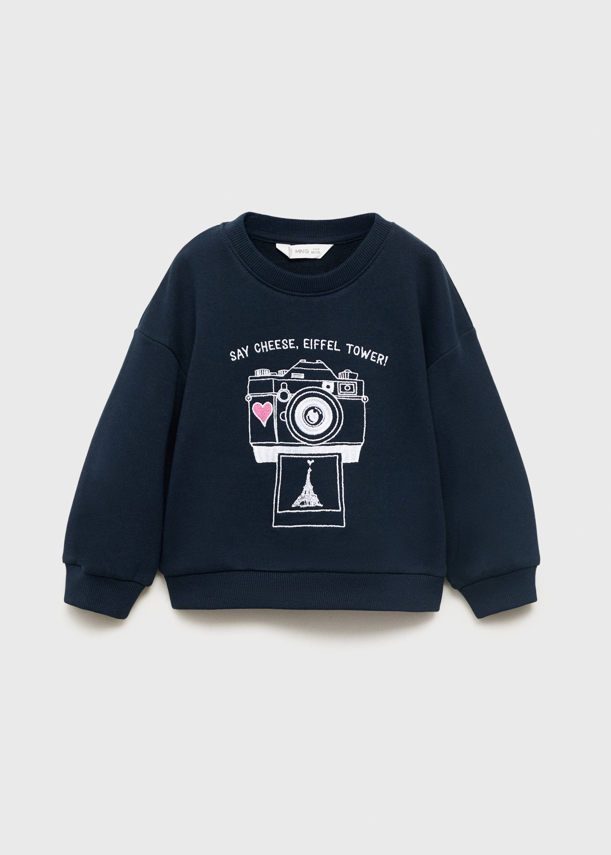 Embroidered drawing sweatshirt - Article without model