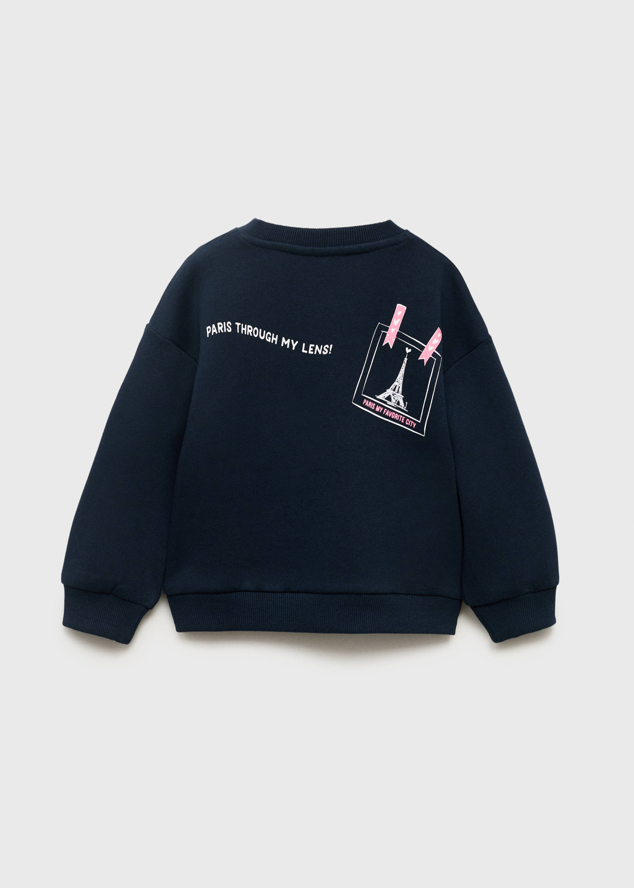 Embroidered drawing sweatshirt - Reverse of the article
