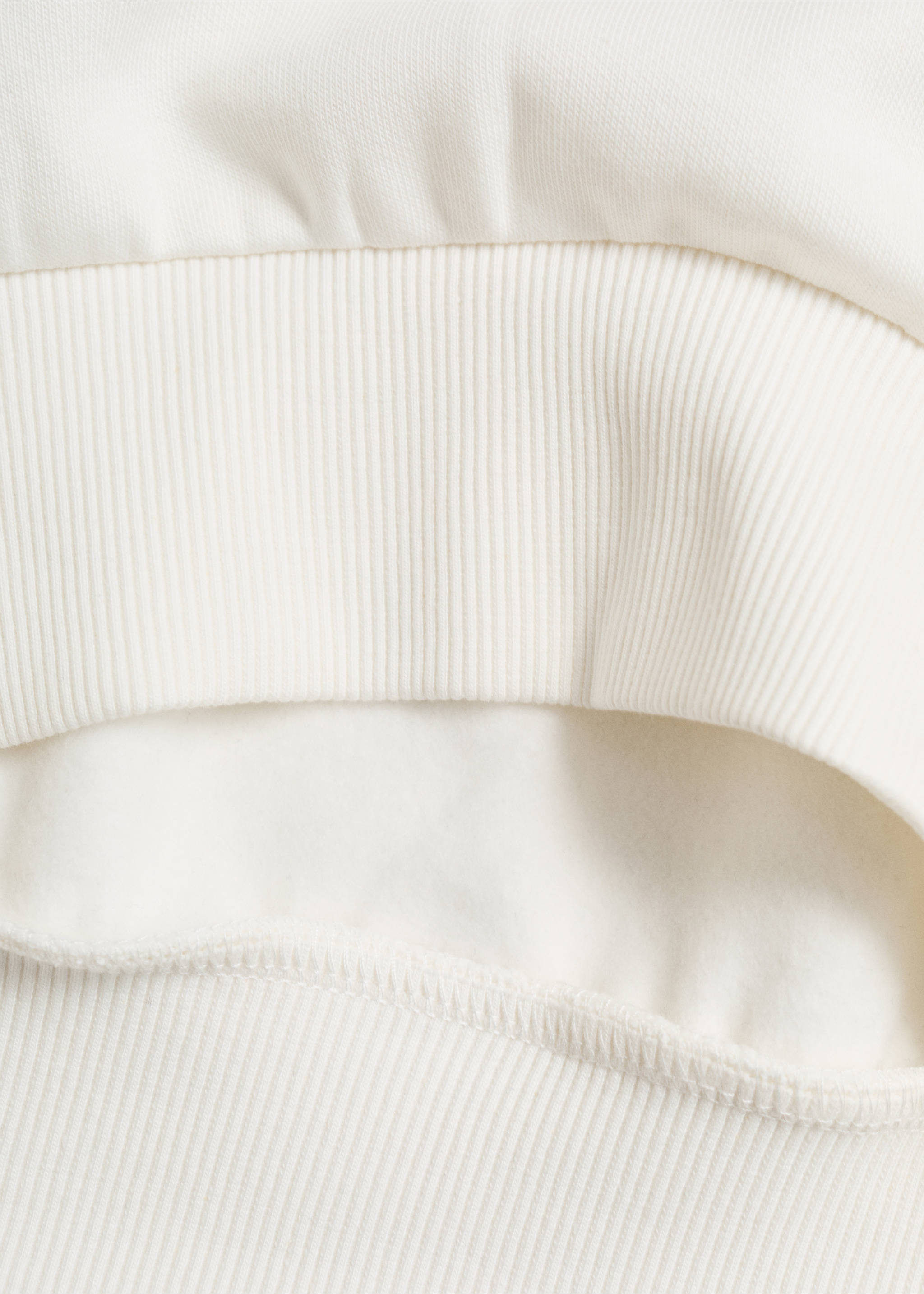 Sweatshirt with embroidered star - Details of the article 0, Off White. Ref: 17013288-00.