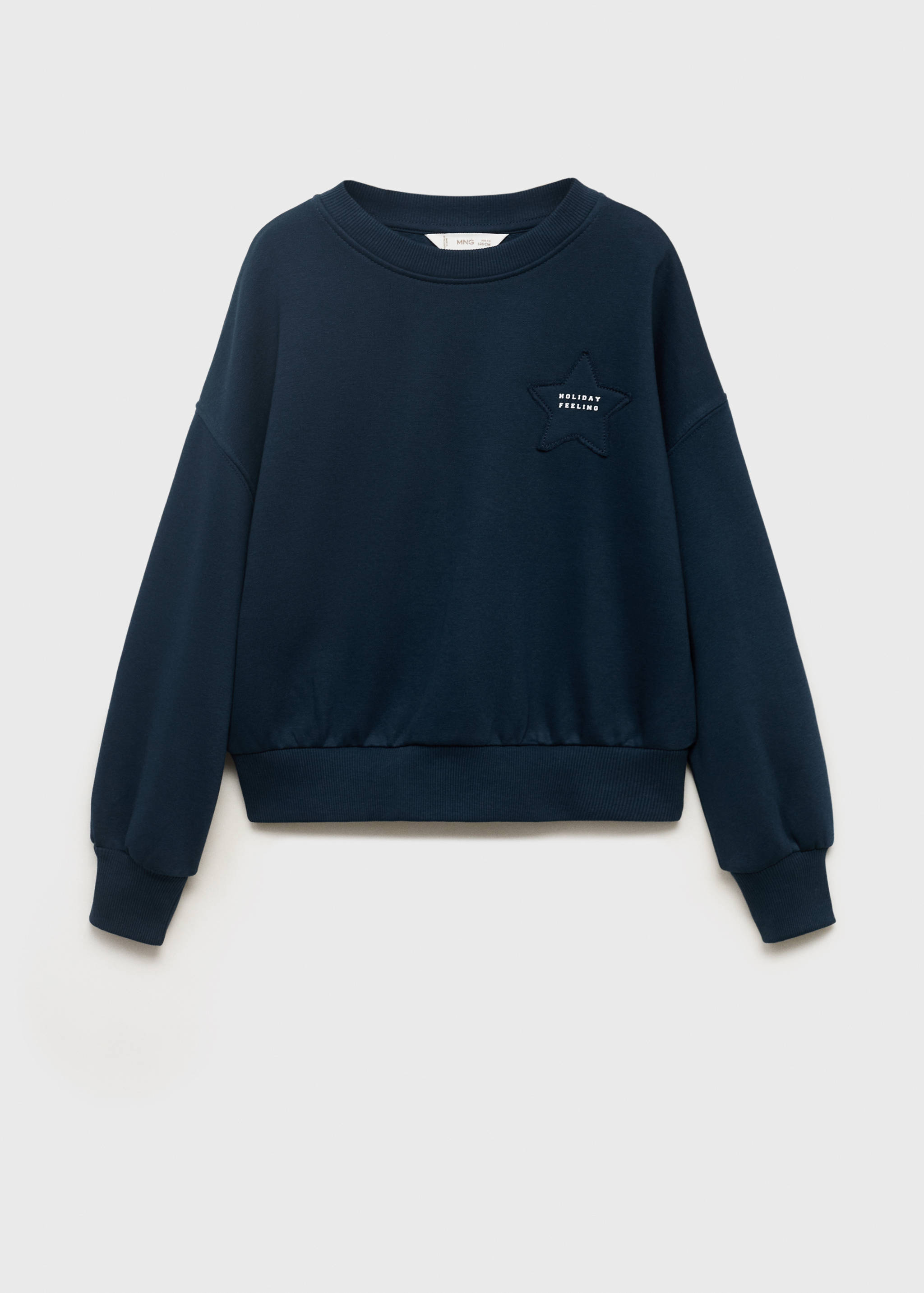 Sweatshirt with embroidered star - Article without model
