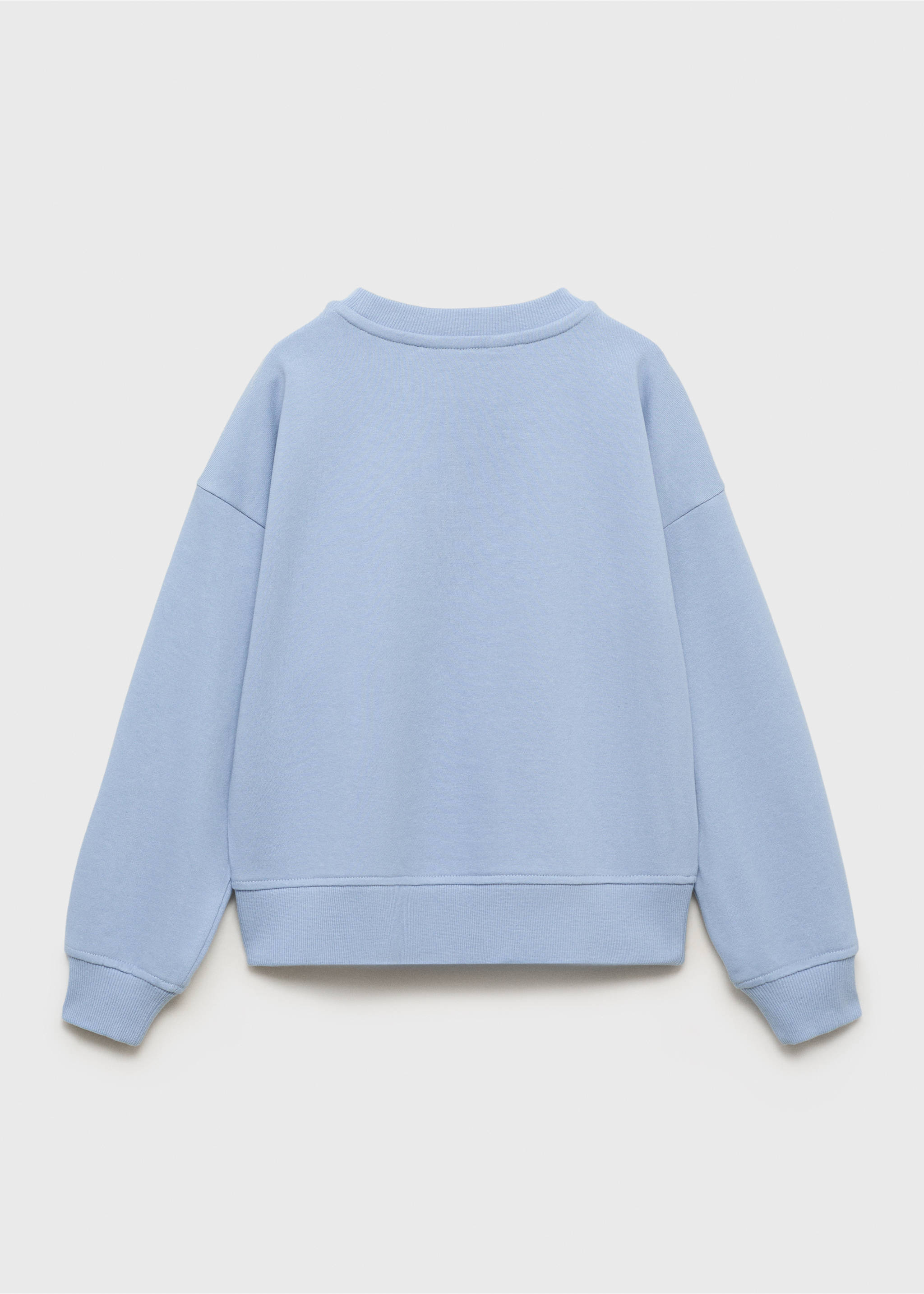 Vyšívaná potištěná mikina - Zadní strana zboží, Modrá obloha. Ref: 17013289-00.