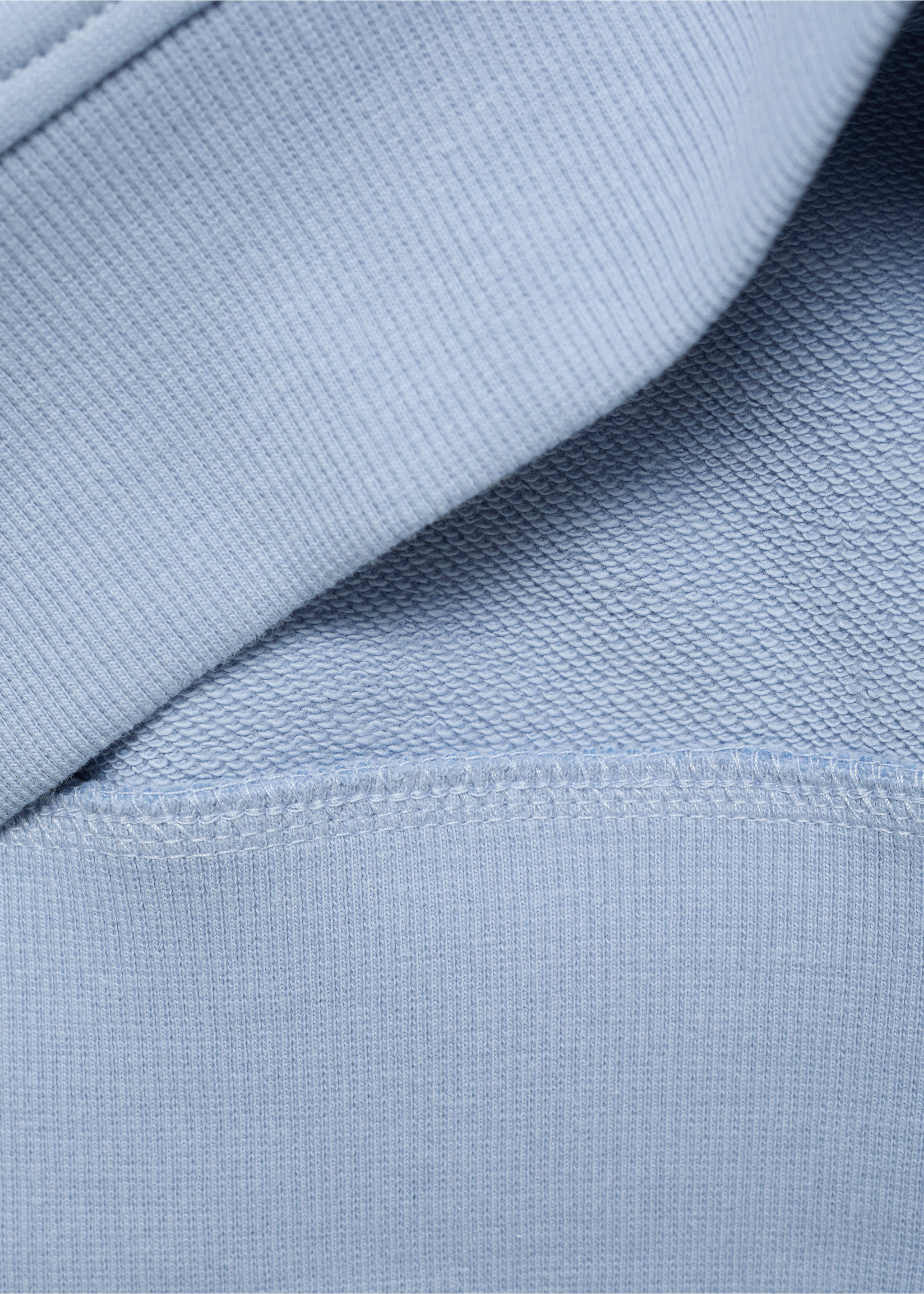 Vyšívaná potištěná mikina - Detail zboží 0, Modrá obloha. Ref: 17013289-00.