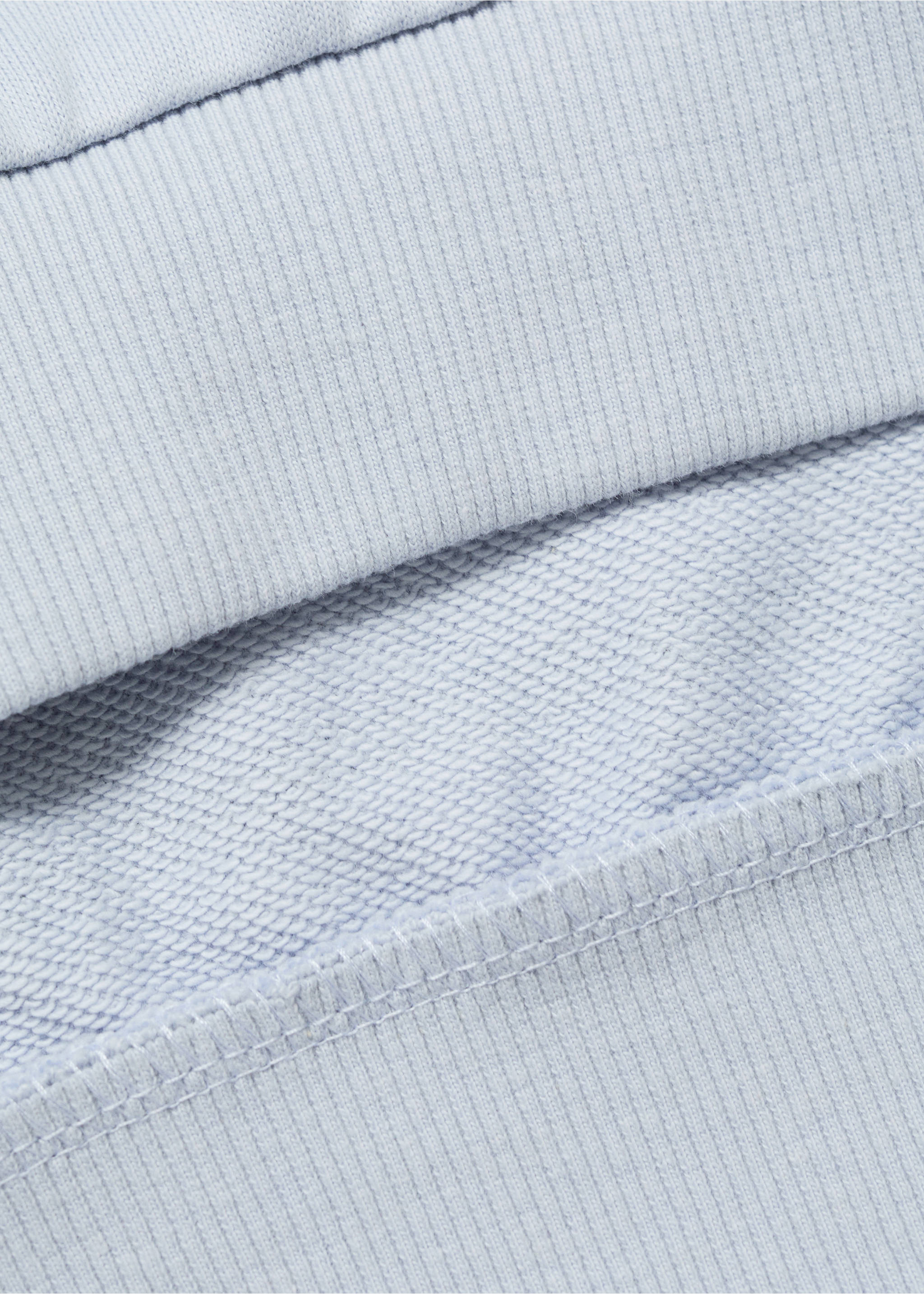 Embroidery striped sweatshirt - Details of the article 8, Blue. Ref: 17013290-00.