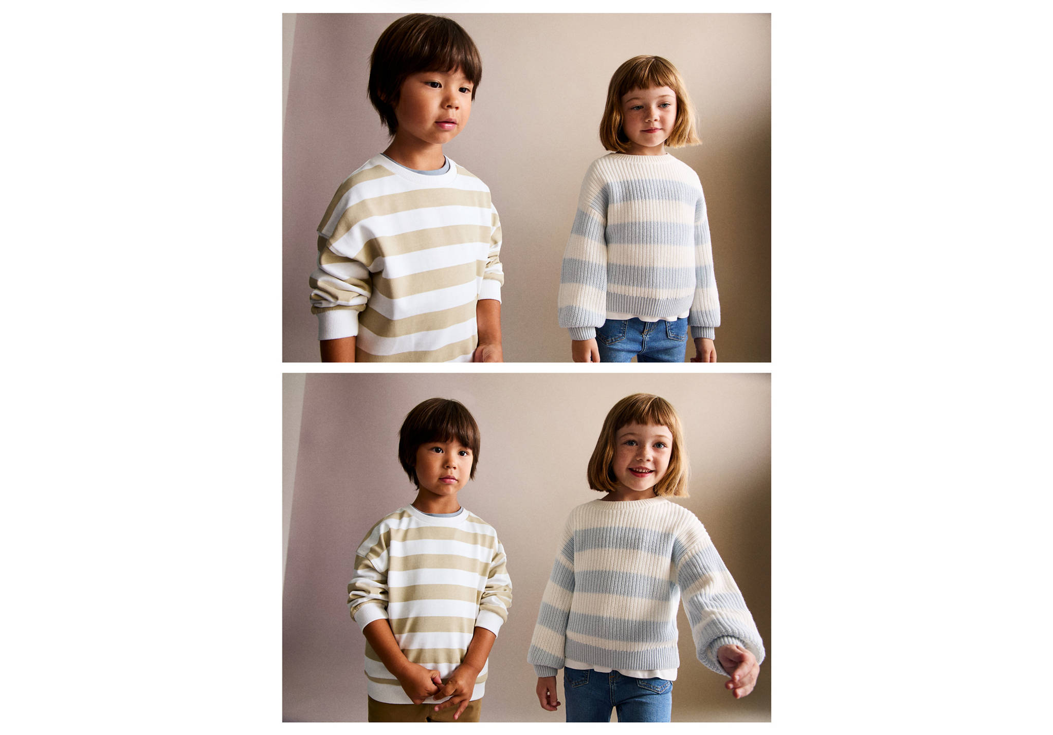 Striped cotton-blend sweatshirt - Panoramic plane