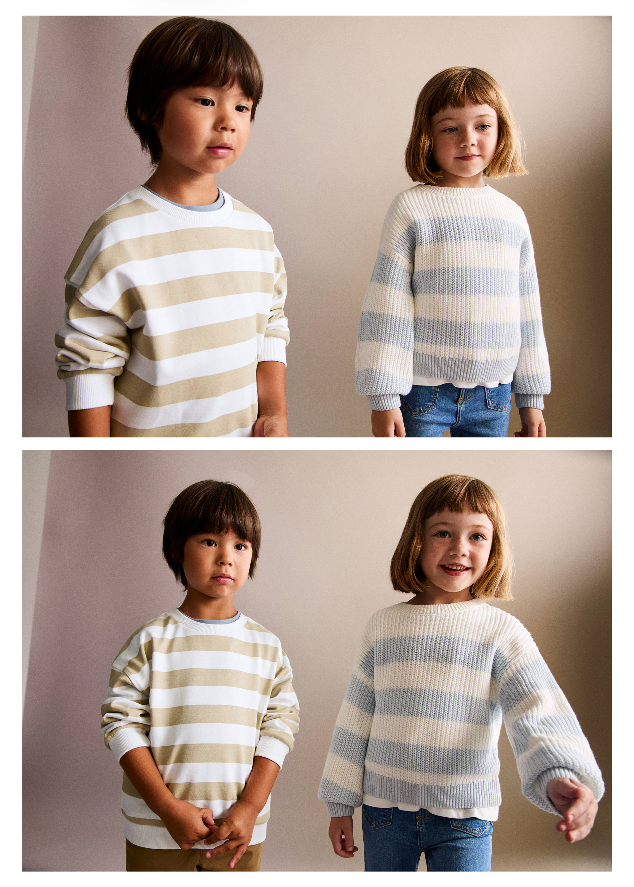 Striped cotton-blend sweatshirt - Panoramic plane