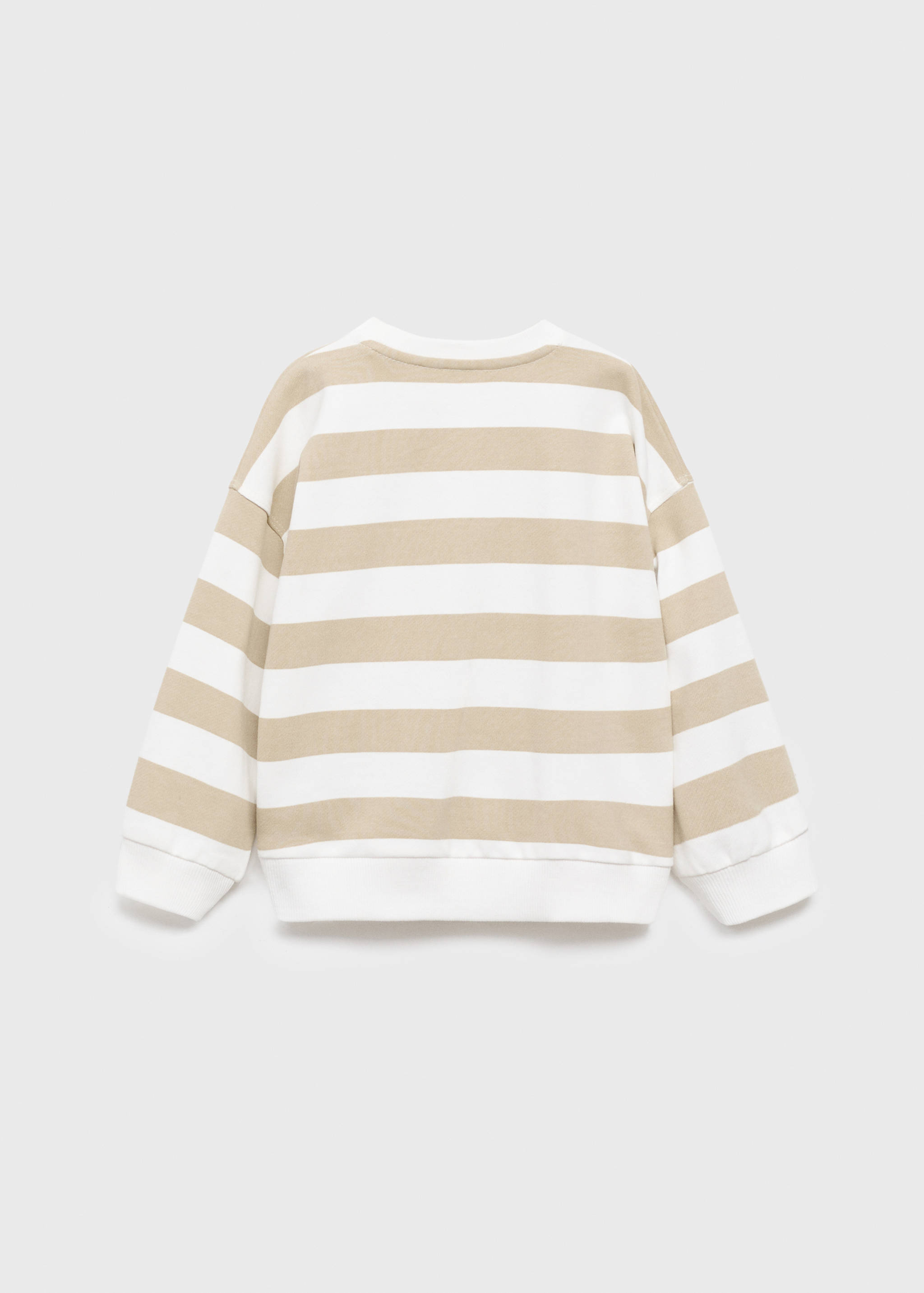 Sweat-shirt coton rayures - Verso de l’article