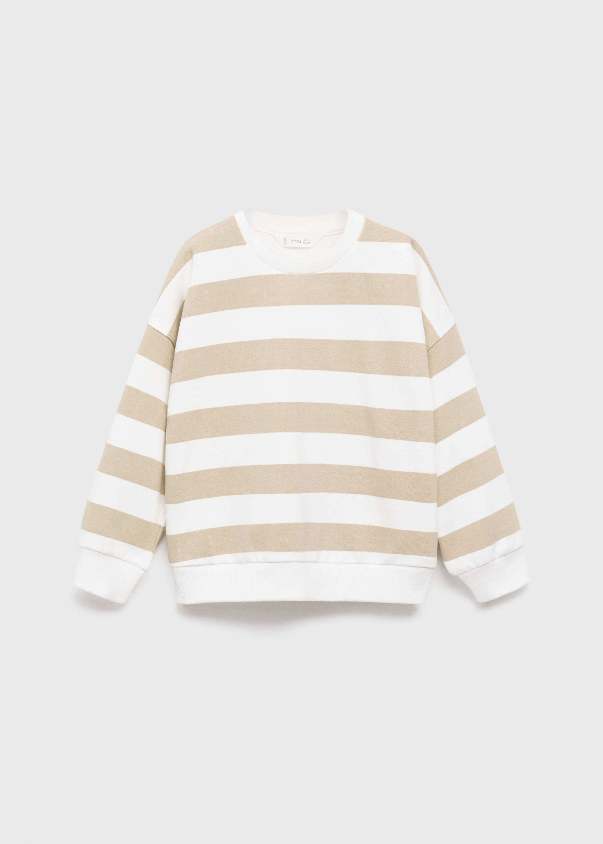Gestreept katoenen sweatshirt - Artikel zonder model