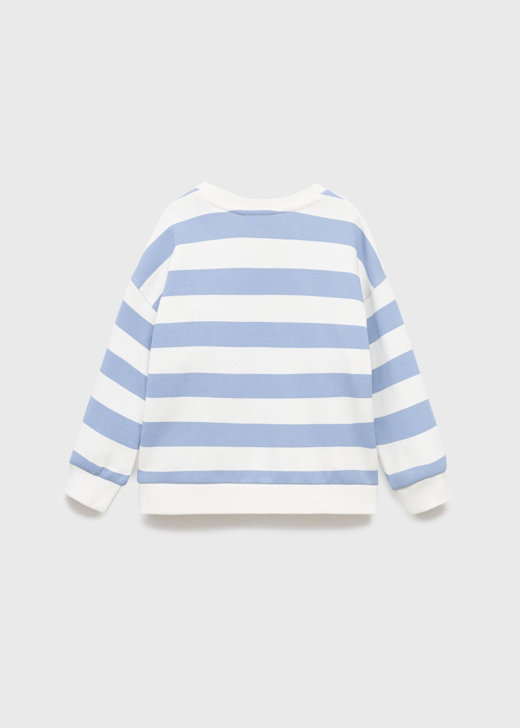 Sweat-shirt coton rayures - Verso de l’article