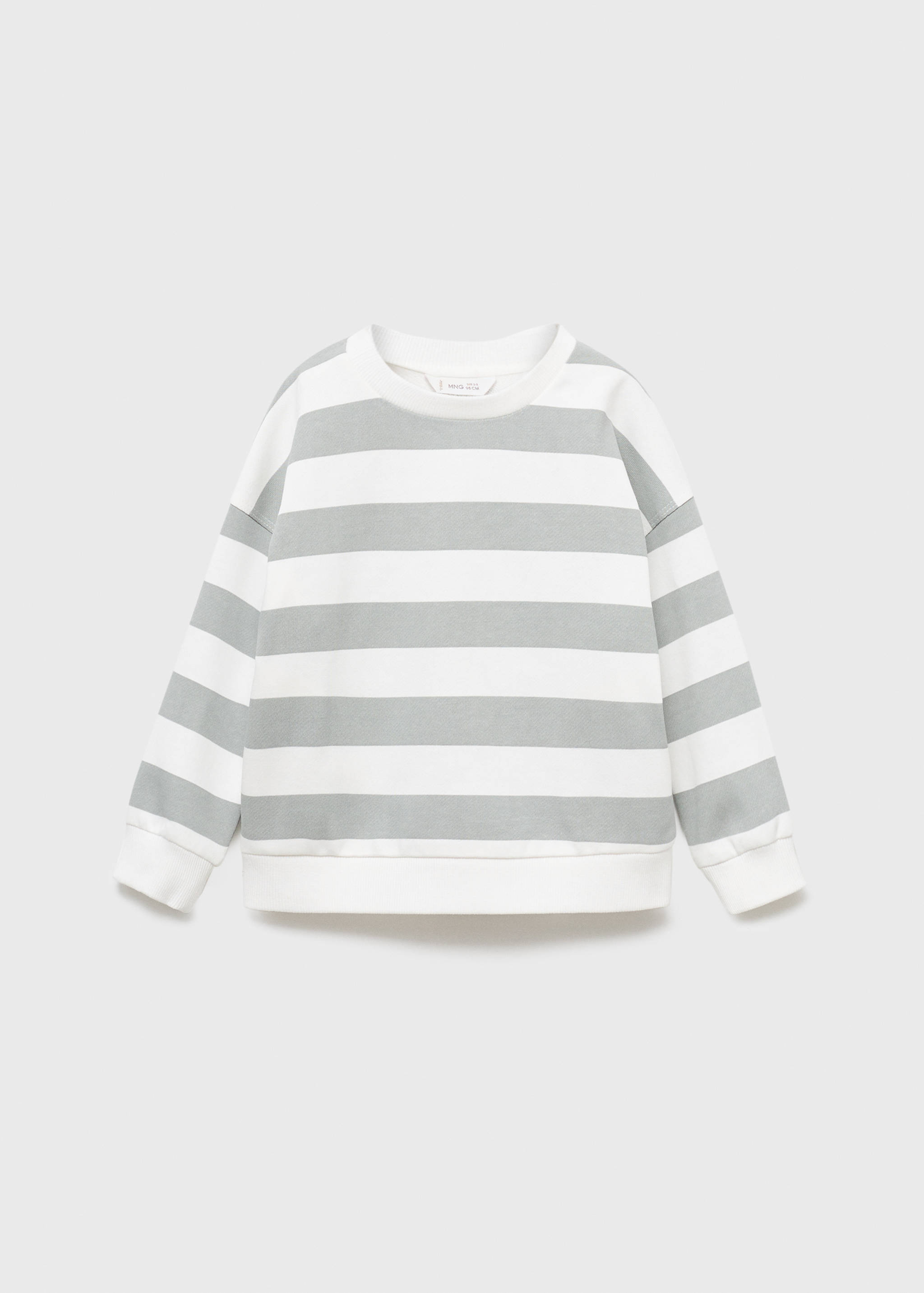 Gestreiftes Baumwoll-Sweatshirt - Artikel ohne Model