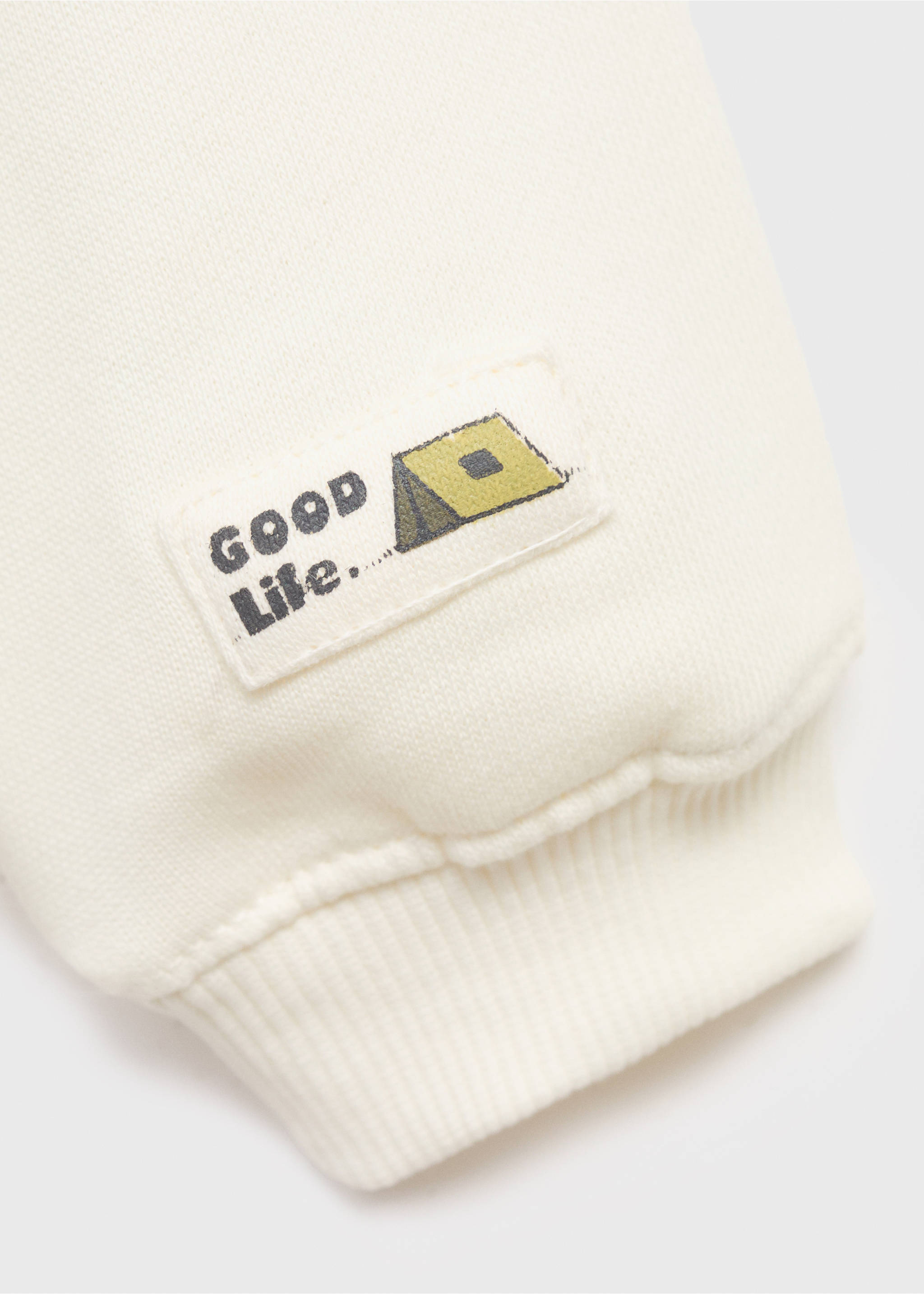 Printed cotton sweatshirt - Details of the article 8, Off White. Ref: 17013292-00.