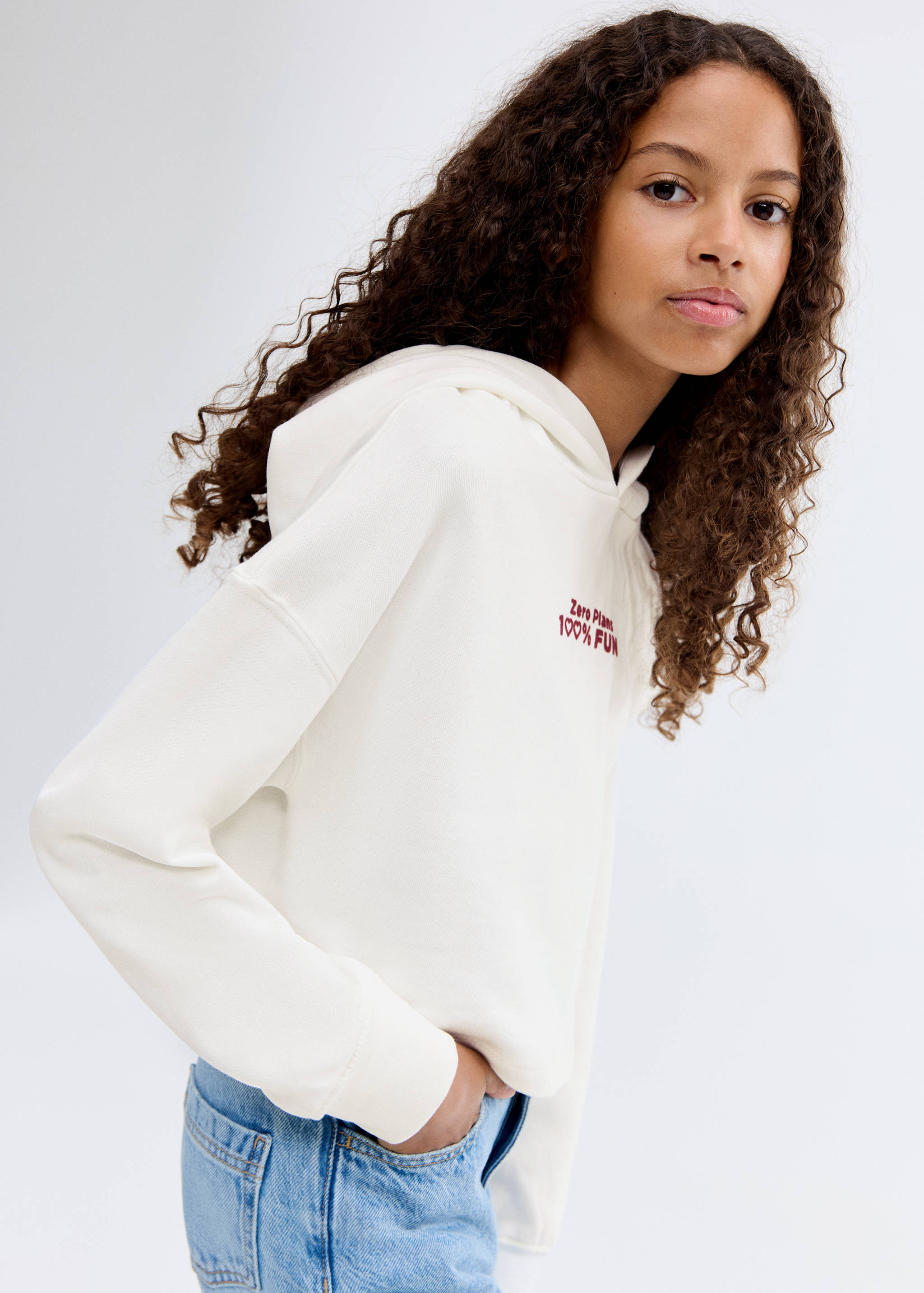 Printed hoodie - Medium plane