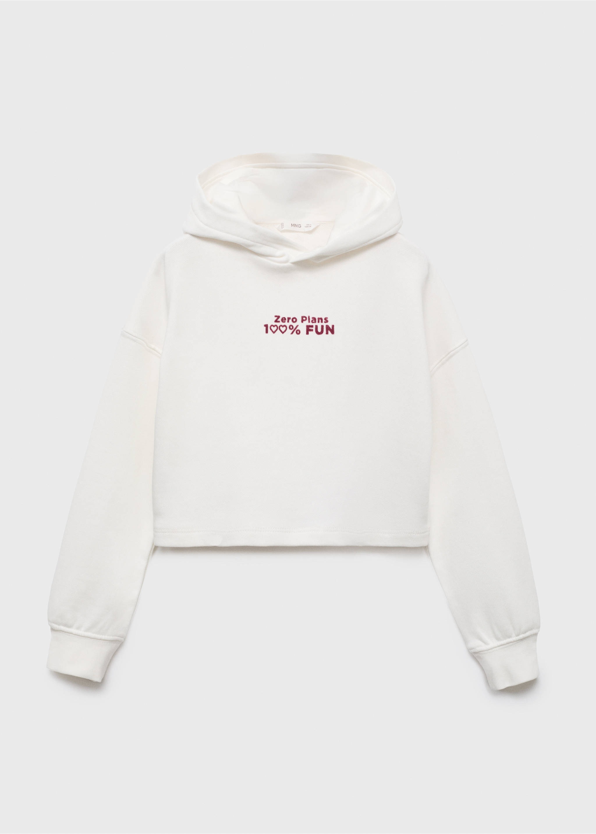 Printed hoodie - Article without model, Off White. Ref: 17013294-00.