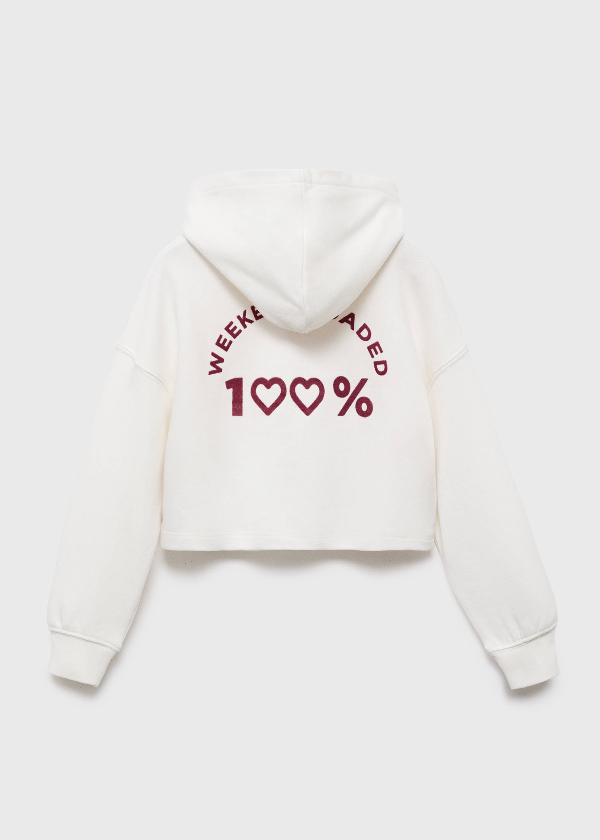 Printed hoodie - Reverse of the article