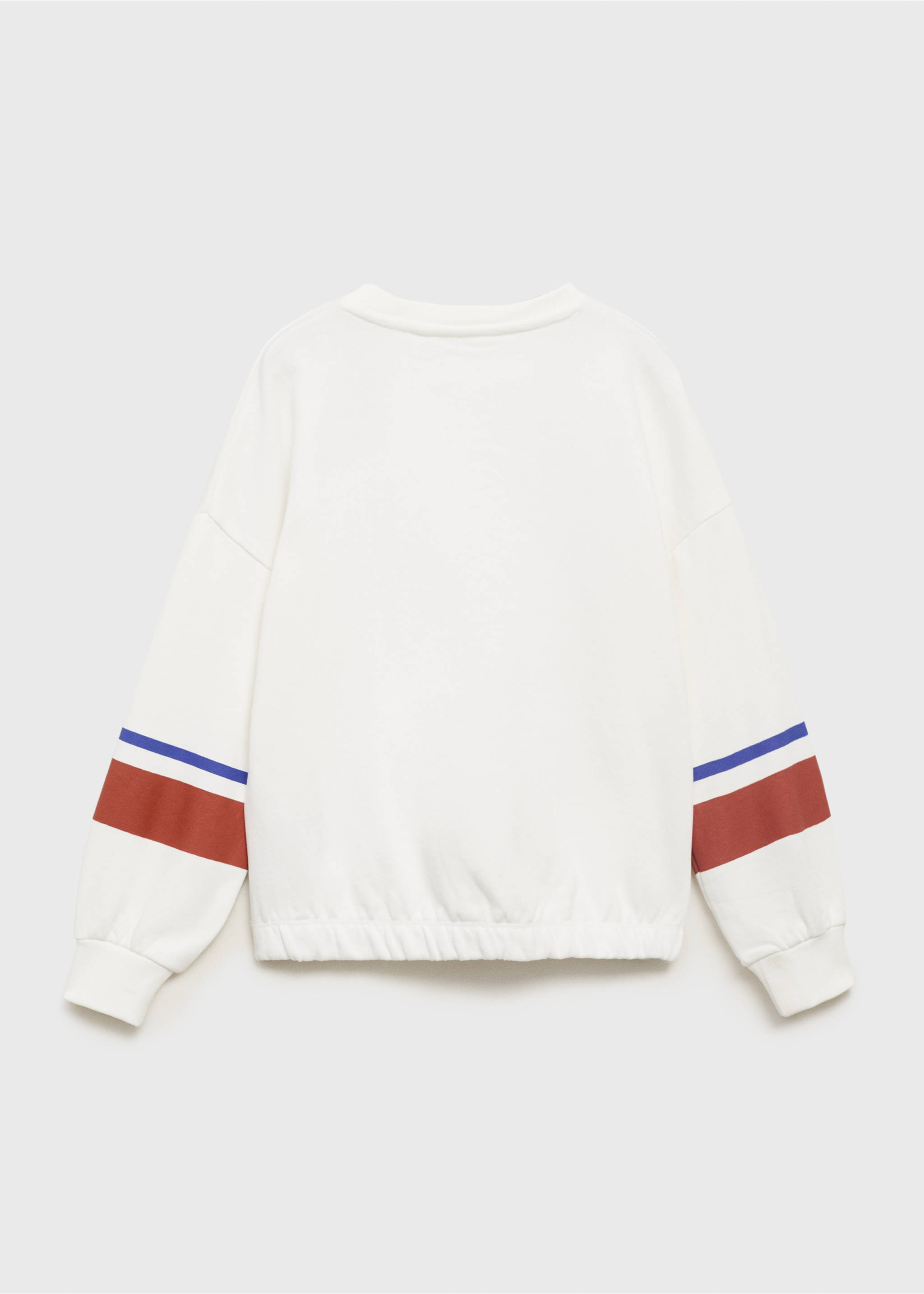 Printed cotton sweatshirt - Reverse of the article, Off White. Ref: 17013295-00.