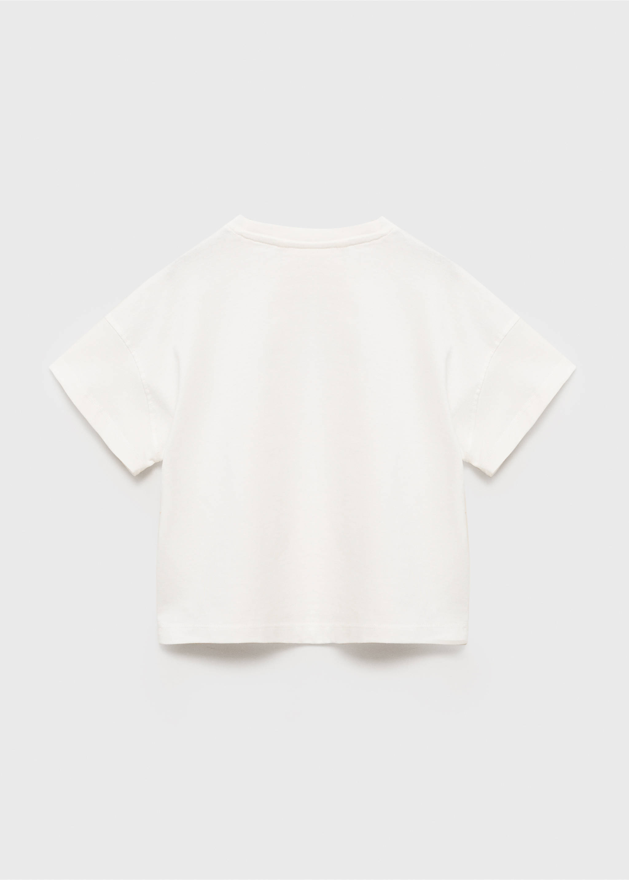 Short-sleeved printed t-shirt - Reverse of the article, Off White. Ref: 17013297-00.