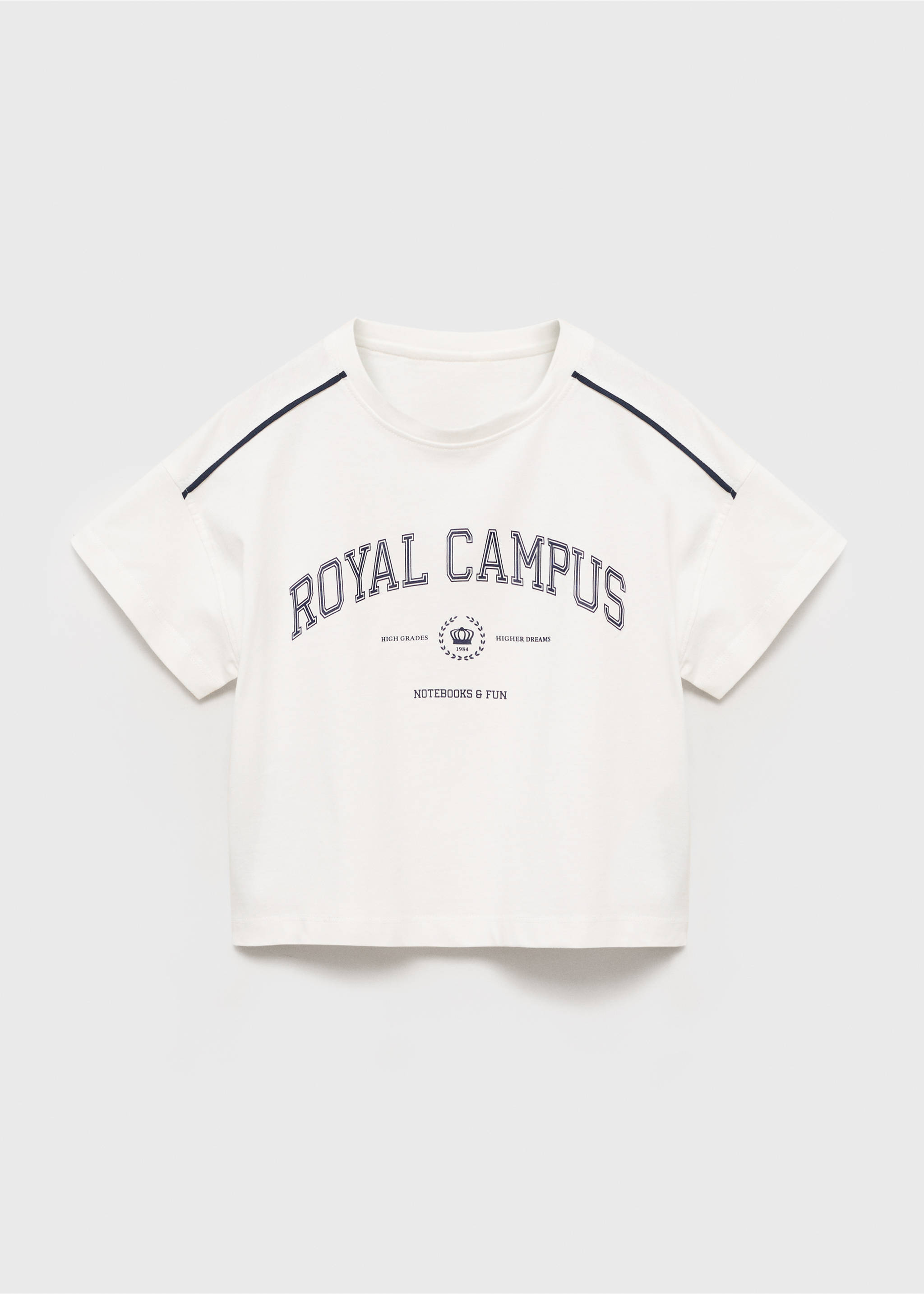 Short-sleeved printed t-shirt - Article without model, Off White. Ref: 17013297-00.