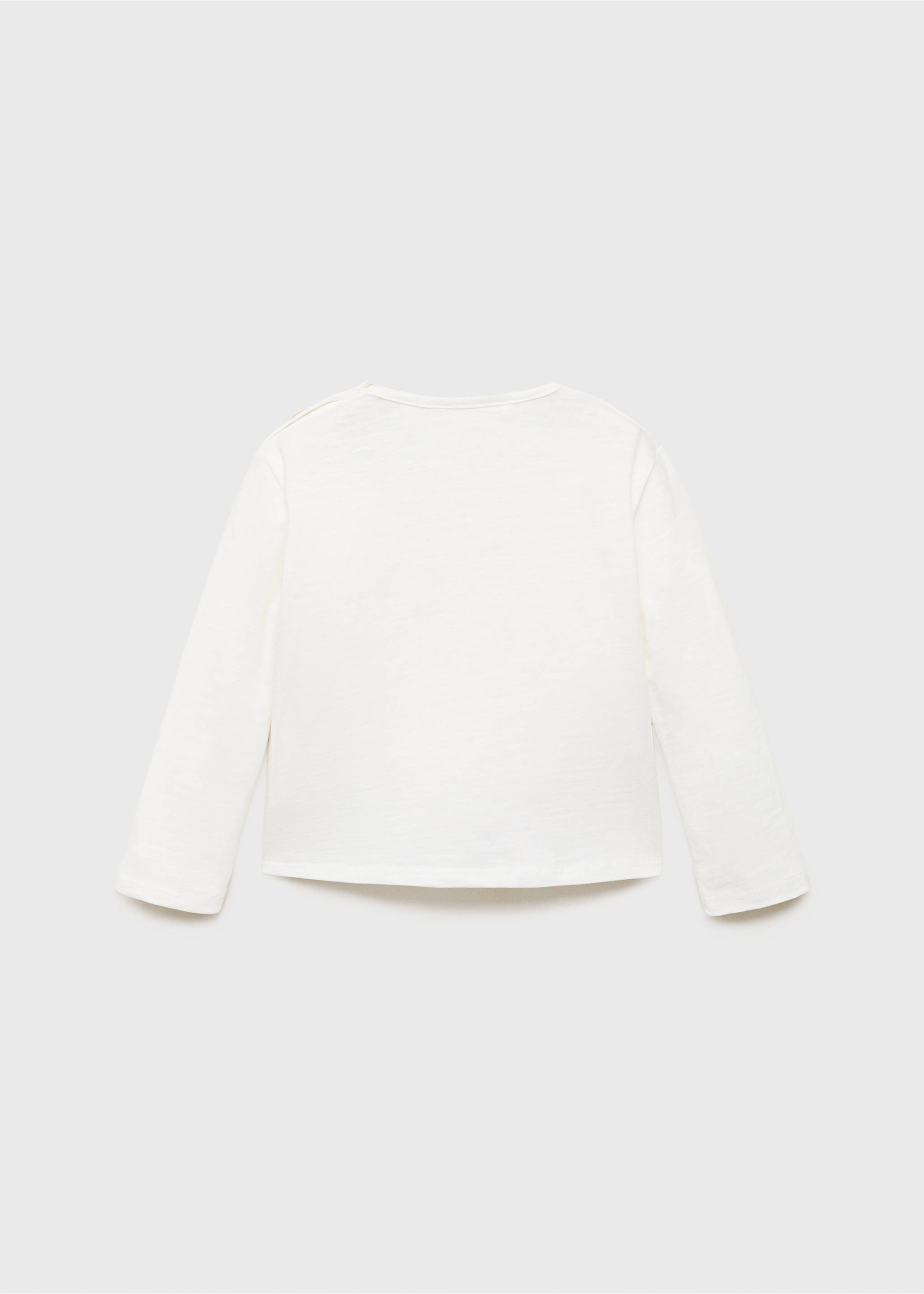 Printed cotton-blend t-shirt - Reverse of the article, Off White. Ref: 17013298-00.